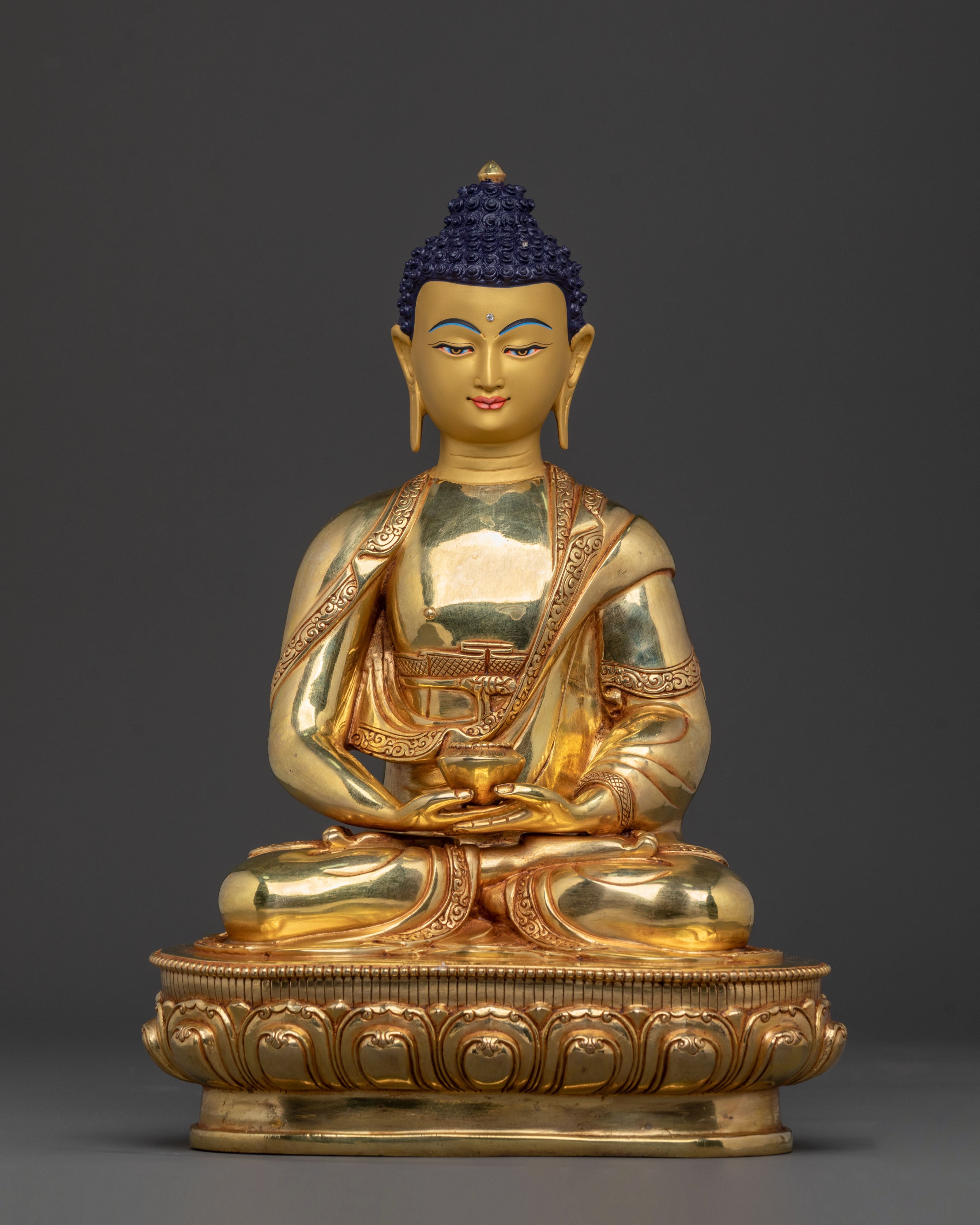 5 Dhyani Buddha Assembly | 24K Gold Gilded Copper Statue