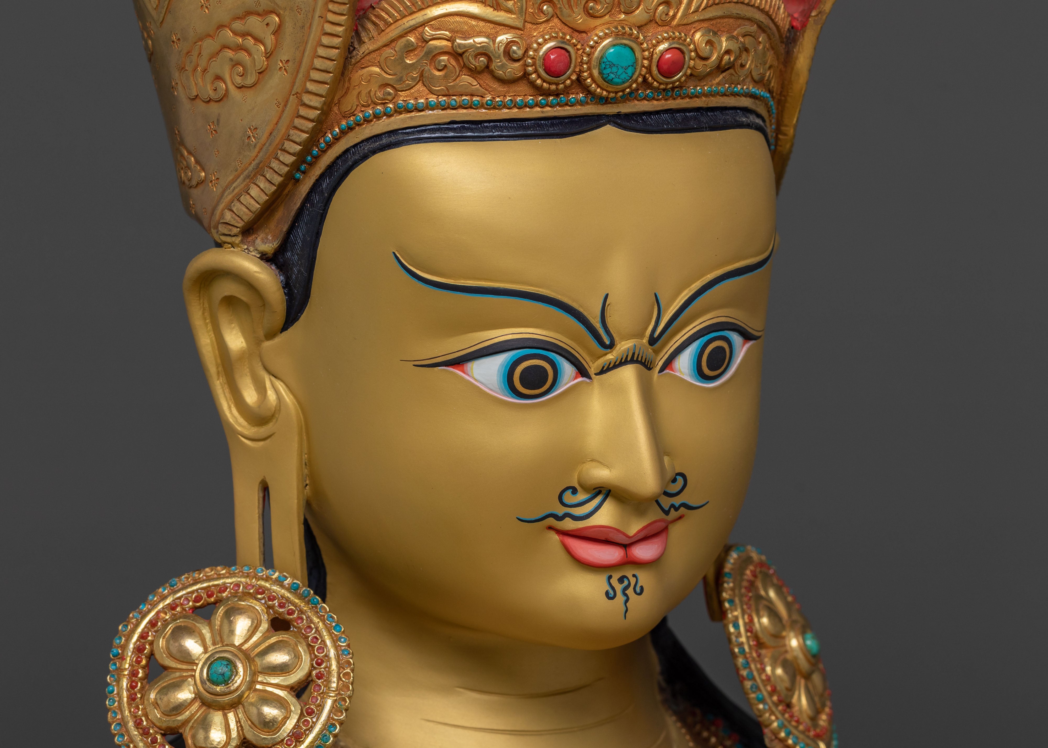 Majestic Lotus Born Guru Rinpoche Statue | Symbol of Wisdom and Compassion