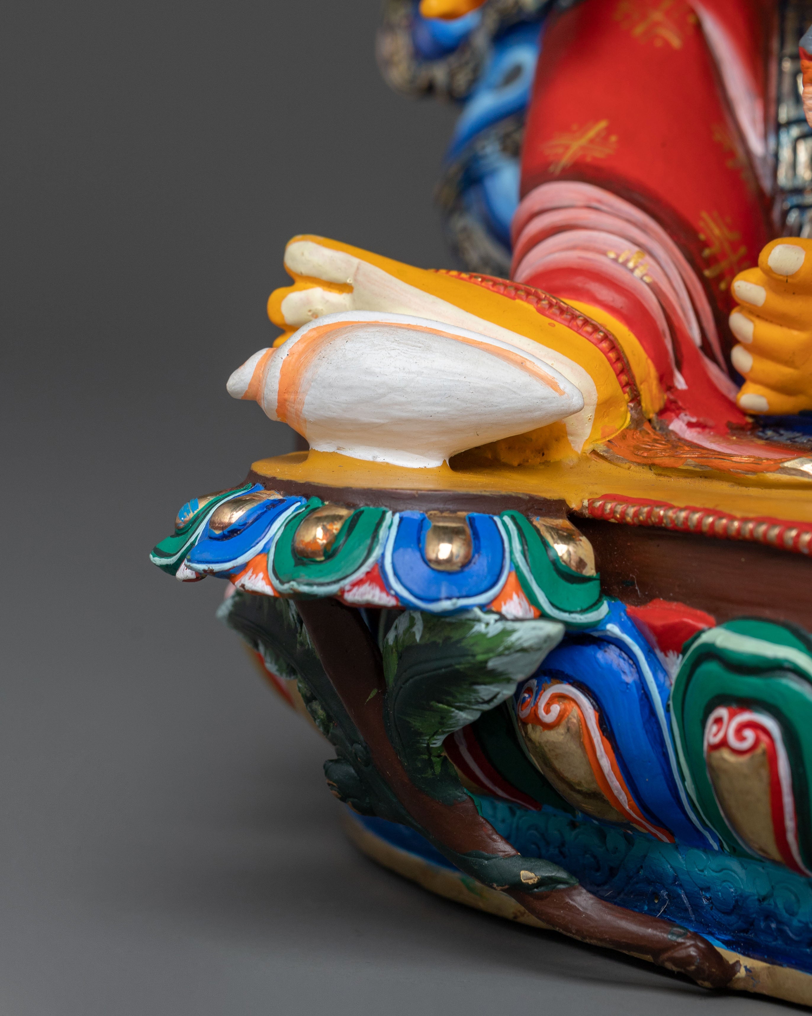 Green Dzambhala Sacred Idol | Buddhist Wealth Deity