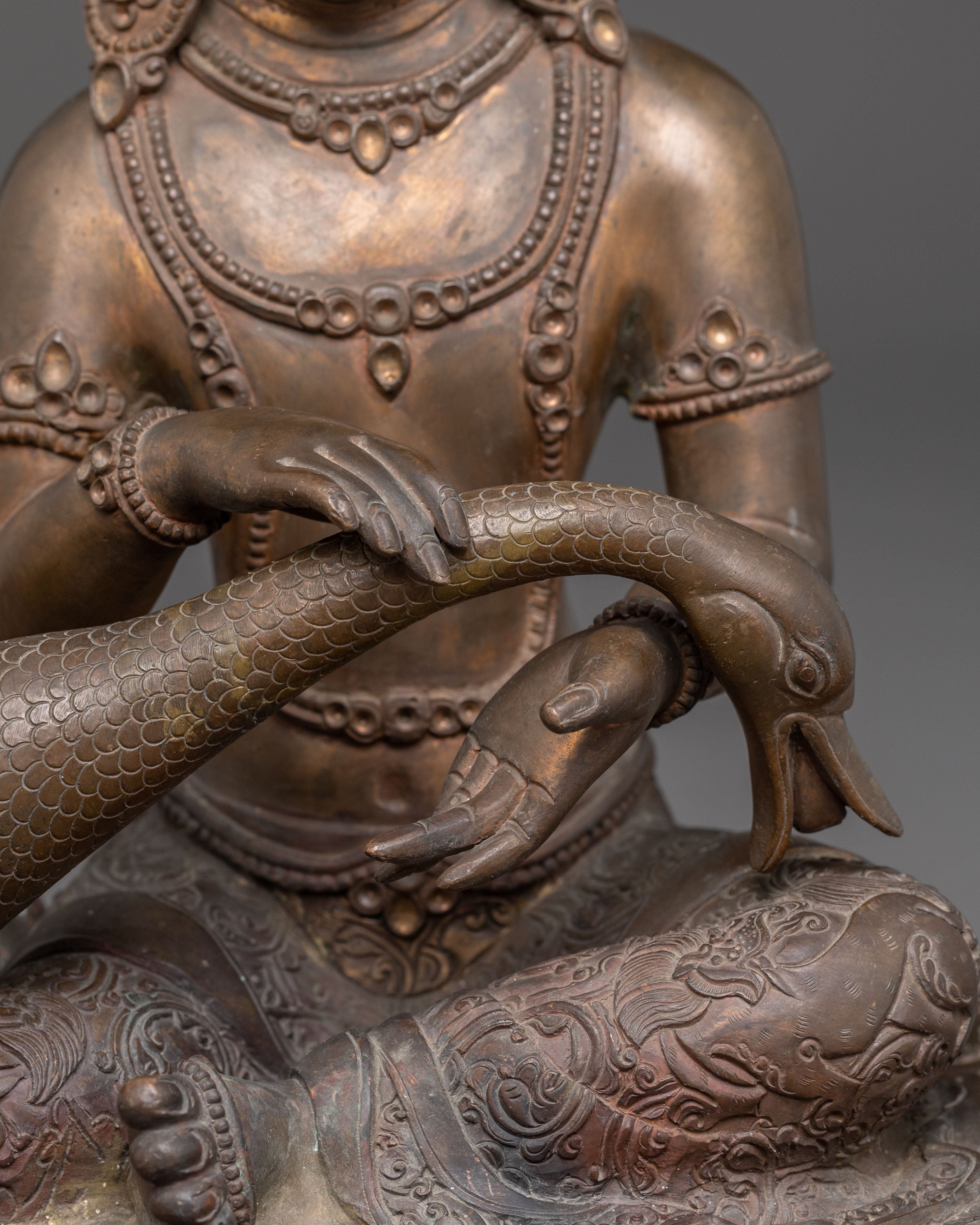 Handcrafted Siddhartha Gautama Oxidized Statue – Antique Copper Finish