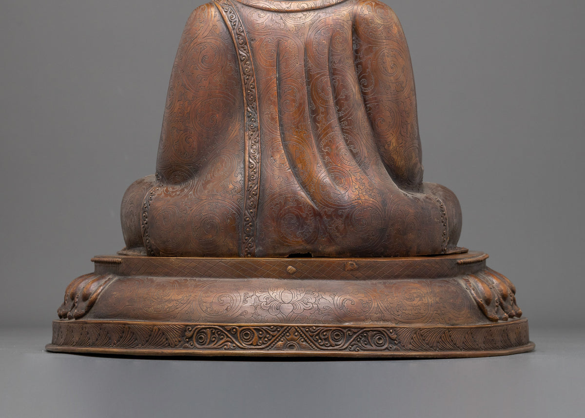 Siddhartha Gautama Handmade Statue | Oxidized Copper Sculpture