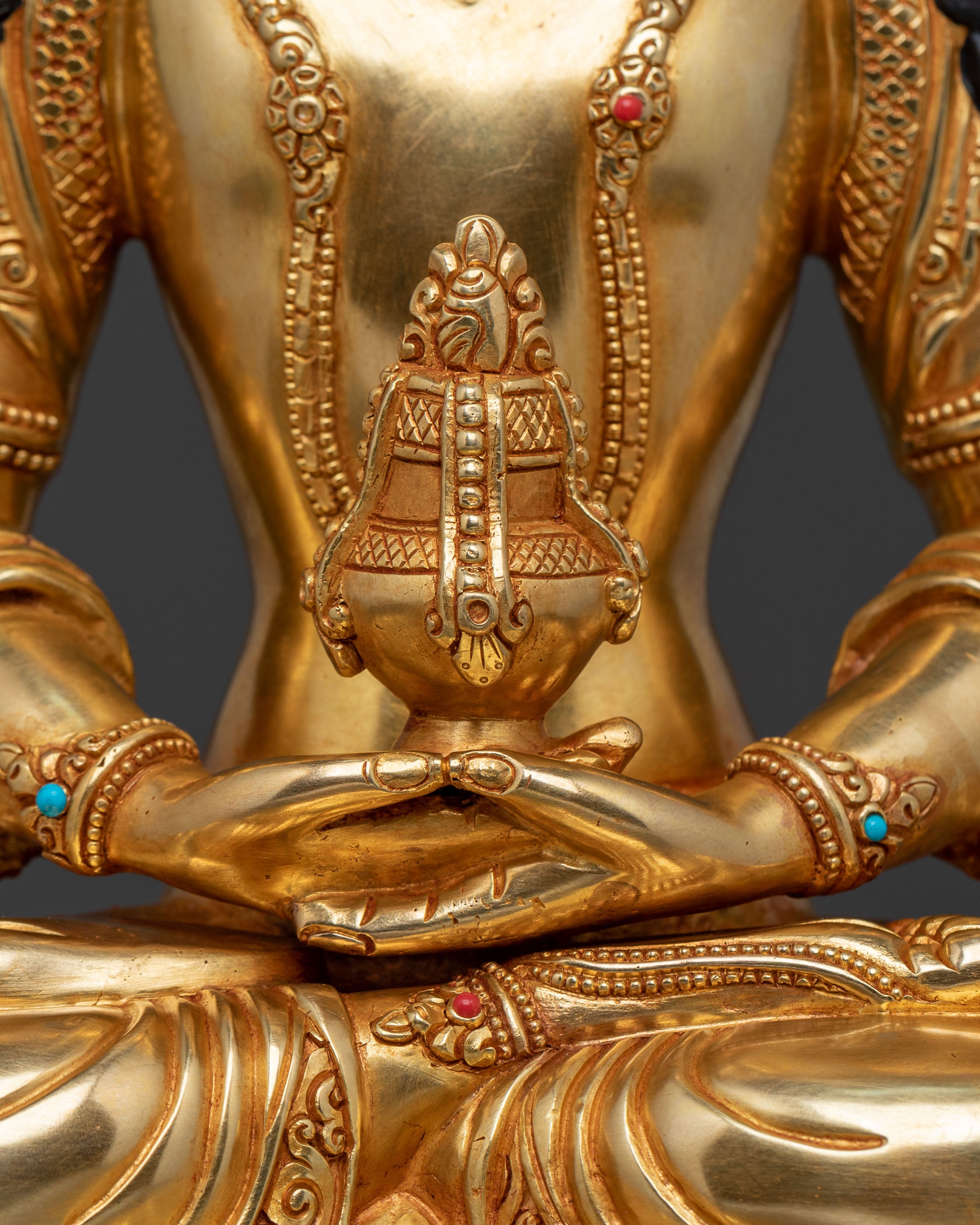 Longevity Figurine Amitayus | Sacred Buddhist Altar Decor