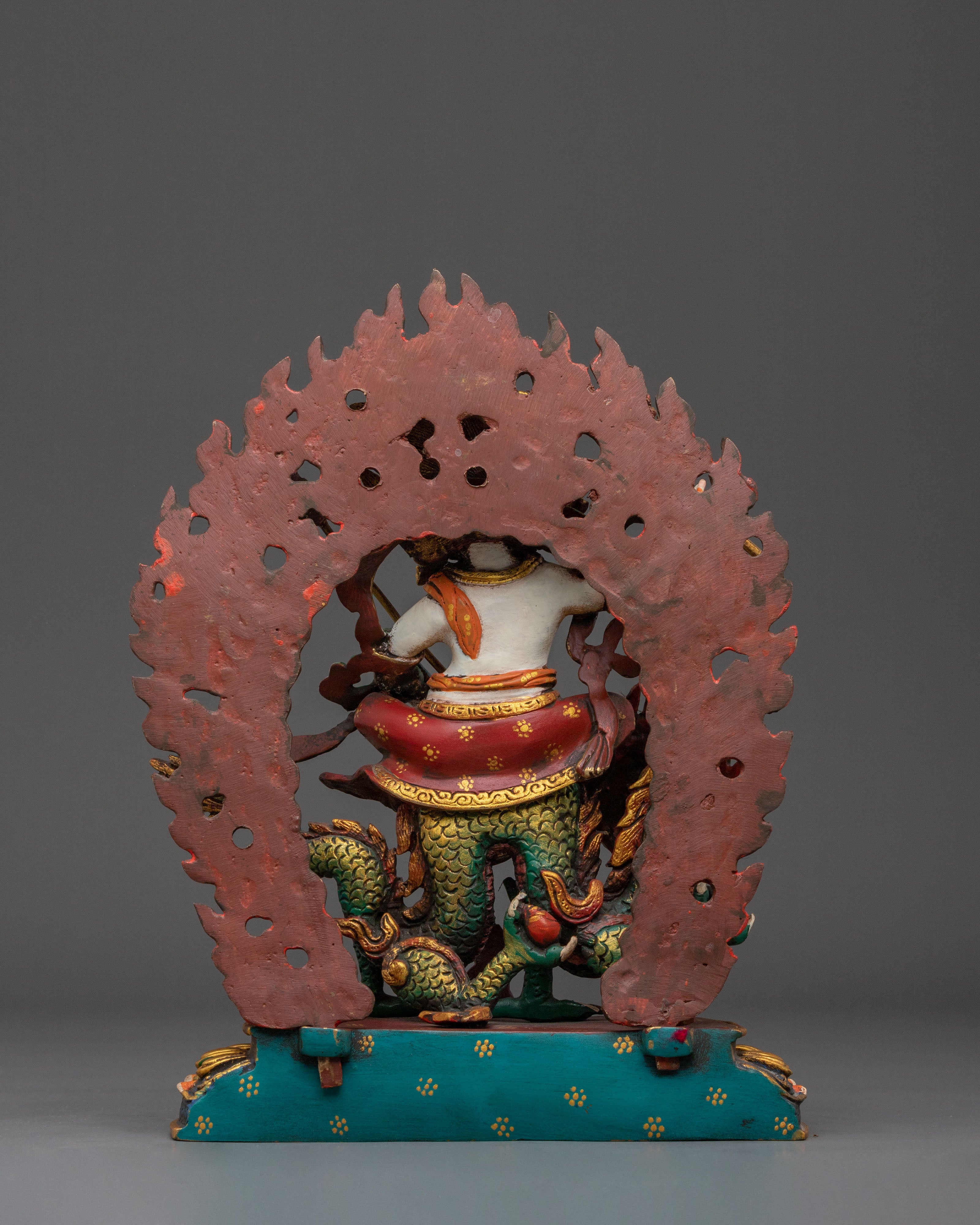 White Dzambhala Figurine | Tibetan Wealth Deity