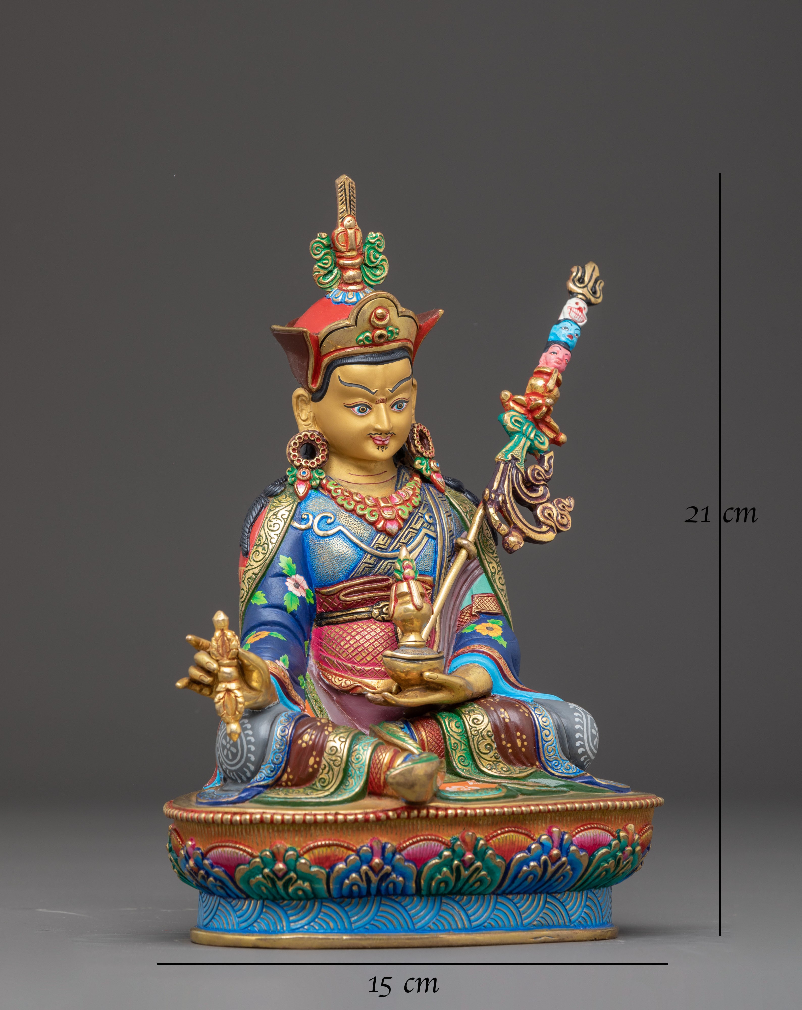 Guru Rinpoche Statue: Tibetan Master Padmasambhava | Vajrayana Teacher