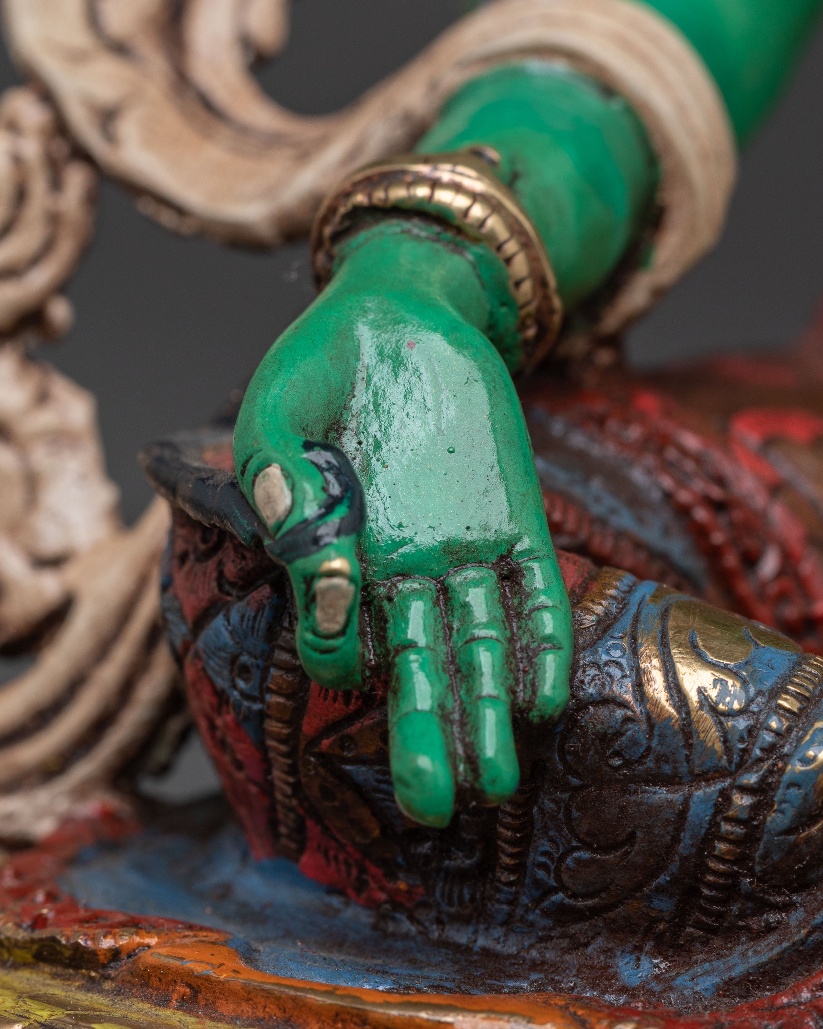 Mother of Liberation Green Tara Figurine | Sacred Buddhist Statue