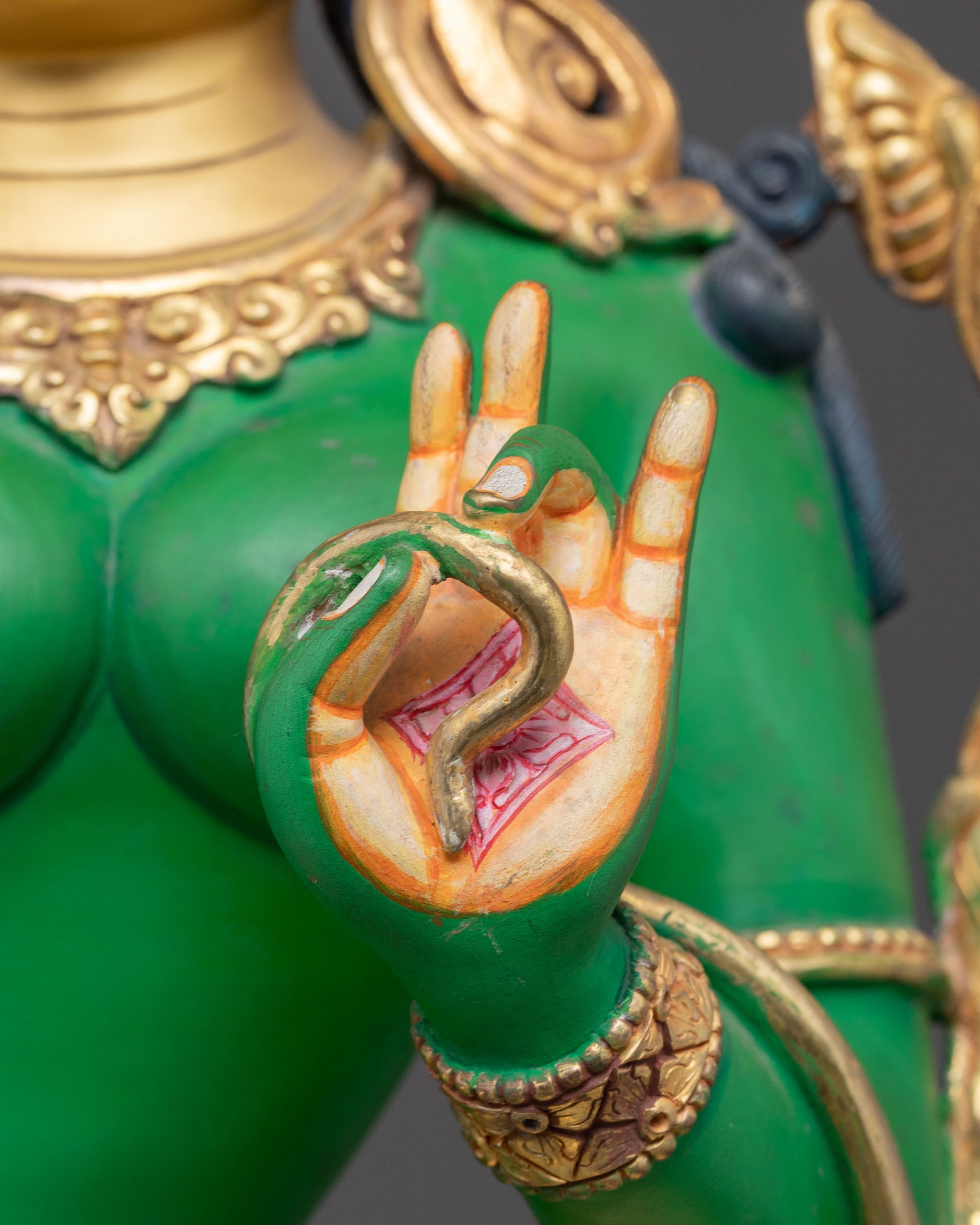 Peaceful Statue of Mother Green Tara | Swift Compassion