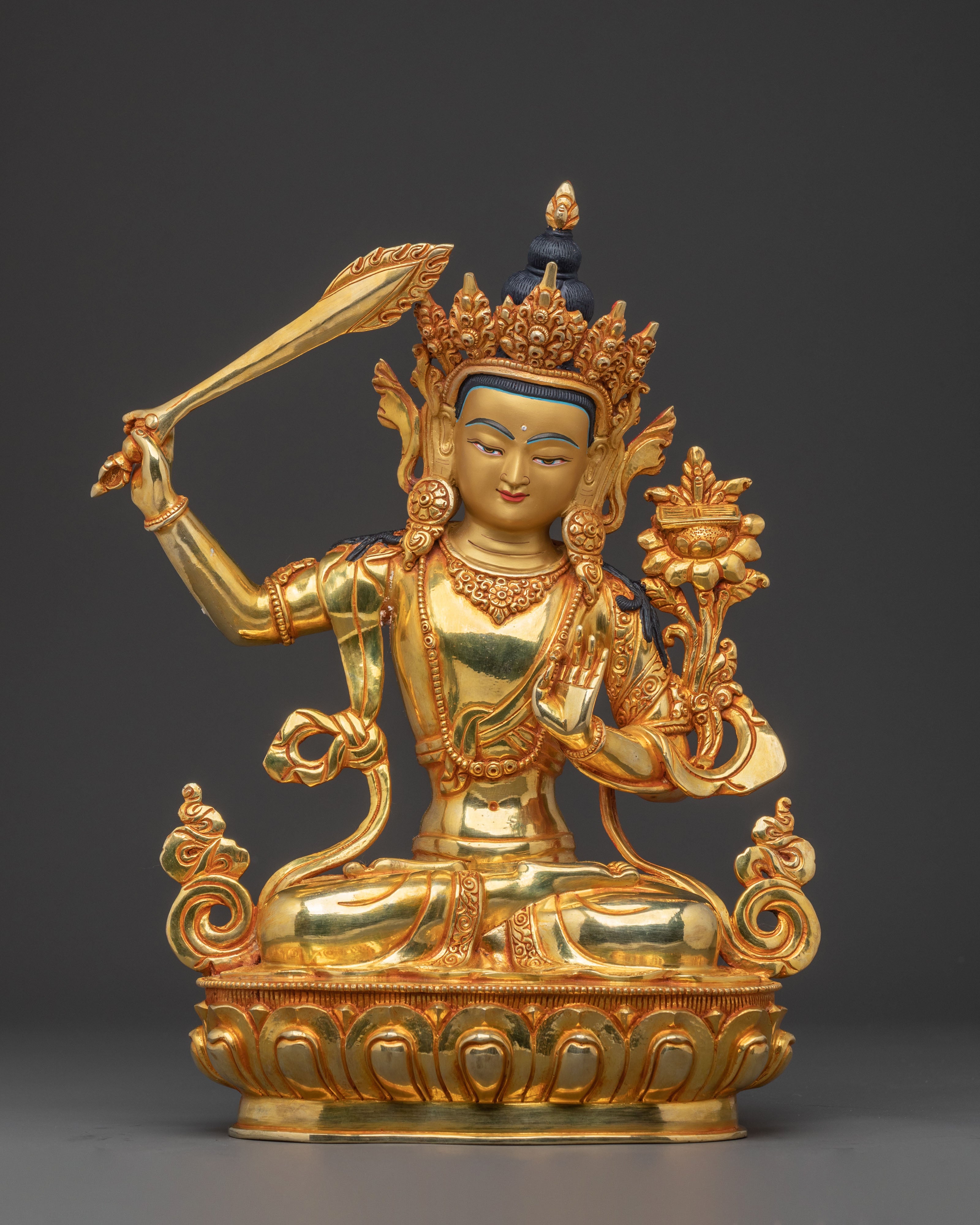Manjushri Tibetan Bodhisattva Statue