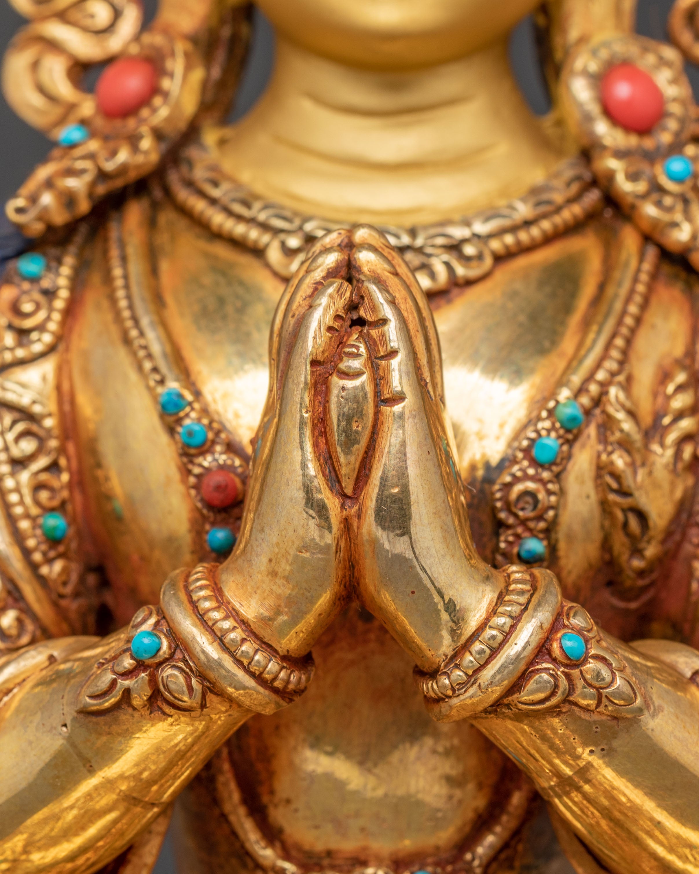 Sacred Bodhisattva Chenrezig Handmade Statue | Compassion Icon