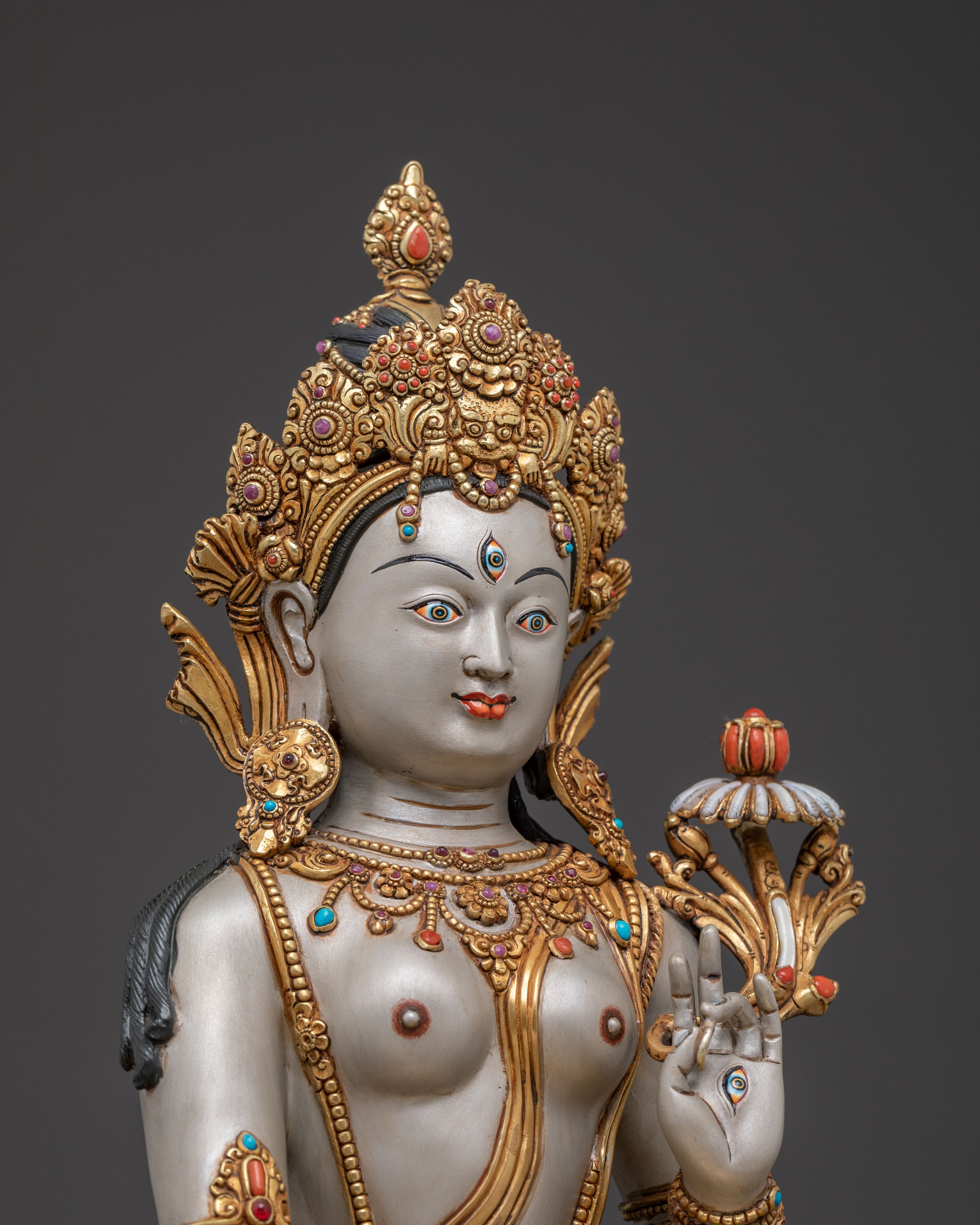 Longevity White Tara Statue | Symbolism of Healing