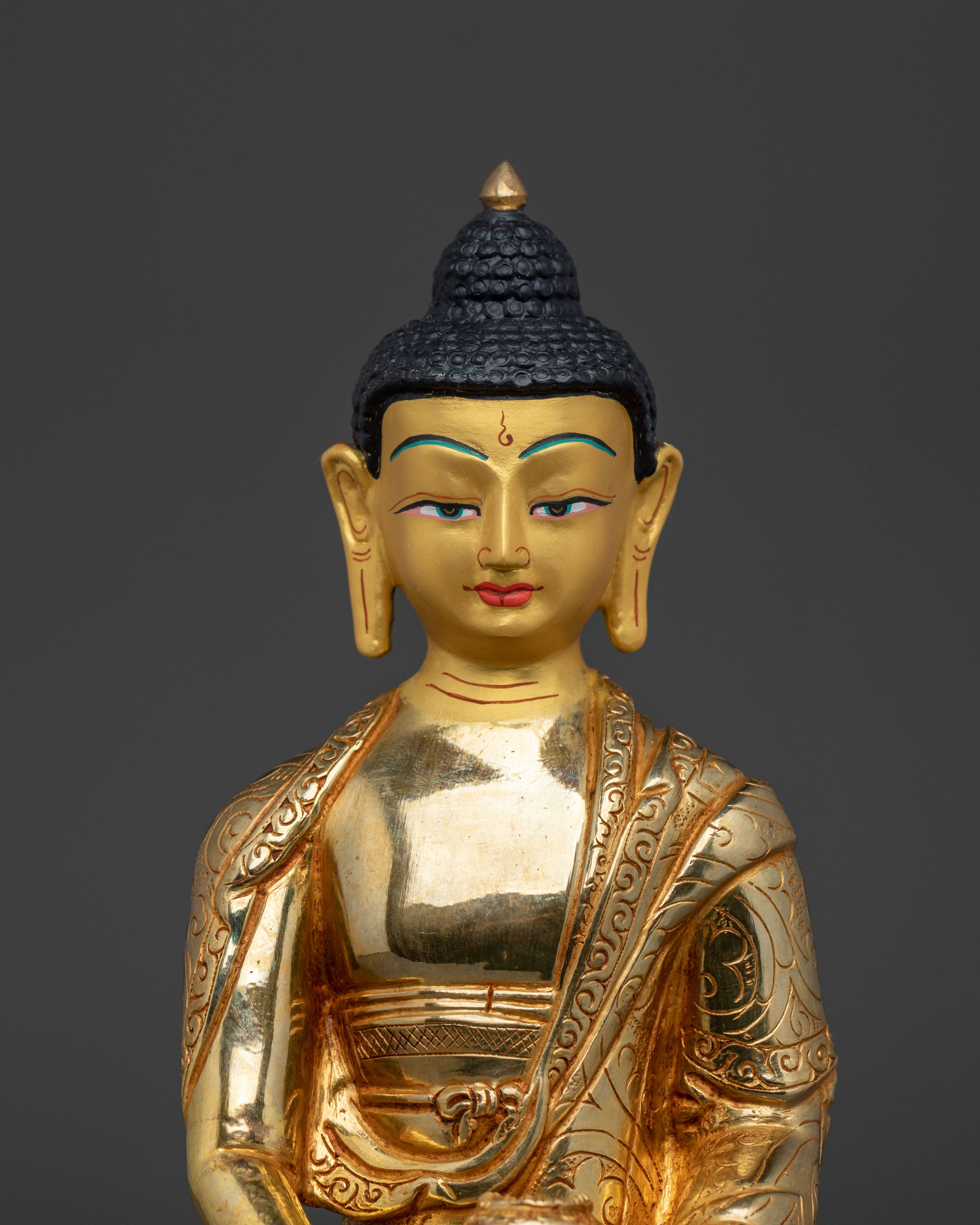 Amitabha 24K Gold Buddha Statue | Home Decor