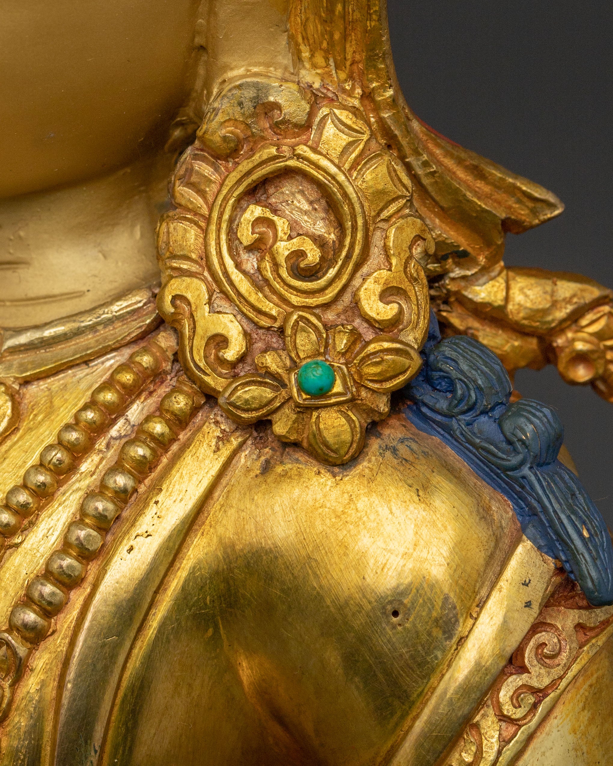 Vajrasattva Embodiment of Purity – Handcrafted 24K Gold Gilded Statue