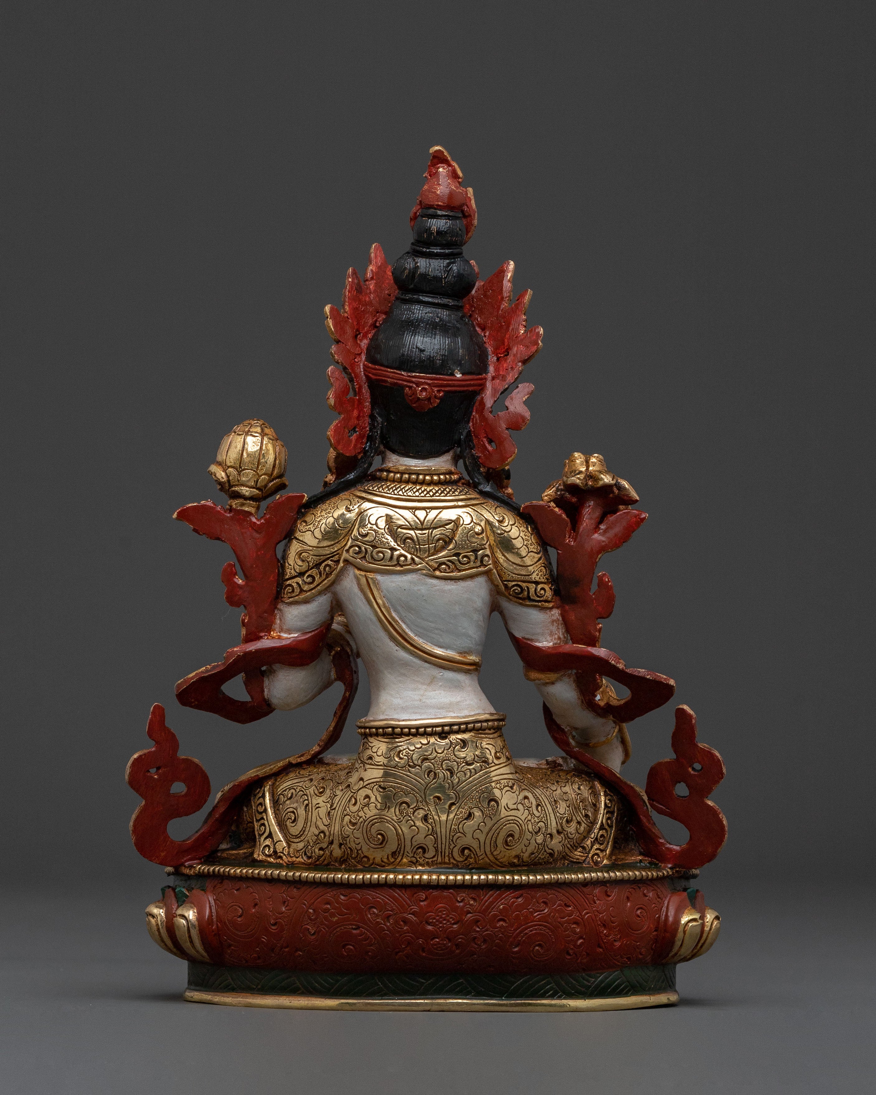 Statue of White Tara Goddess of Compassion: Handcrafted Serenity