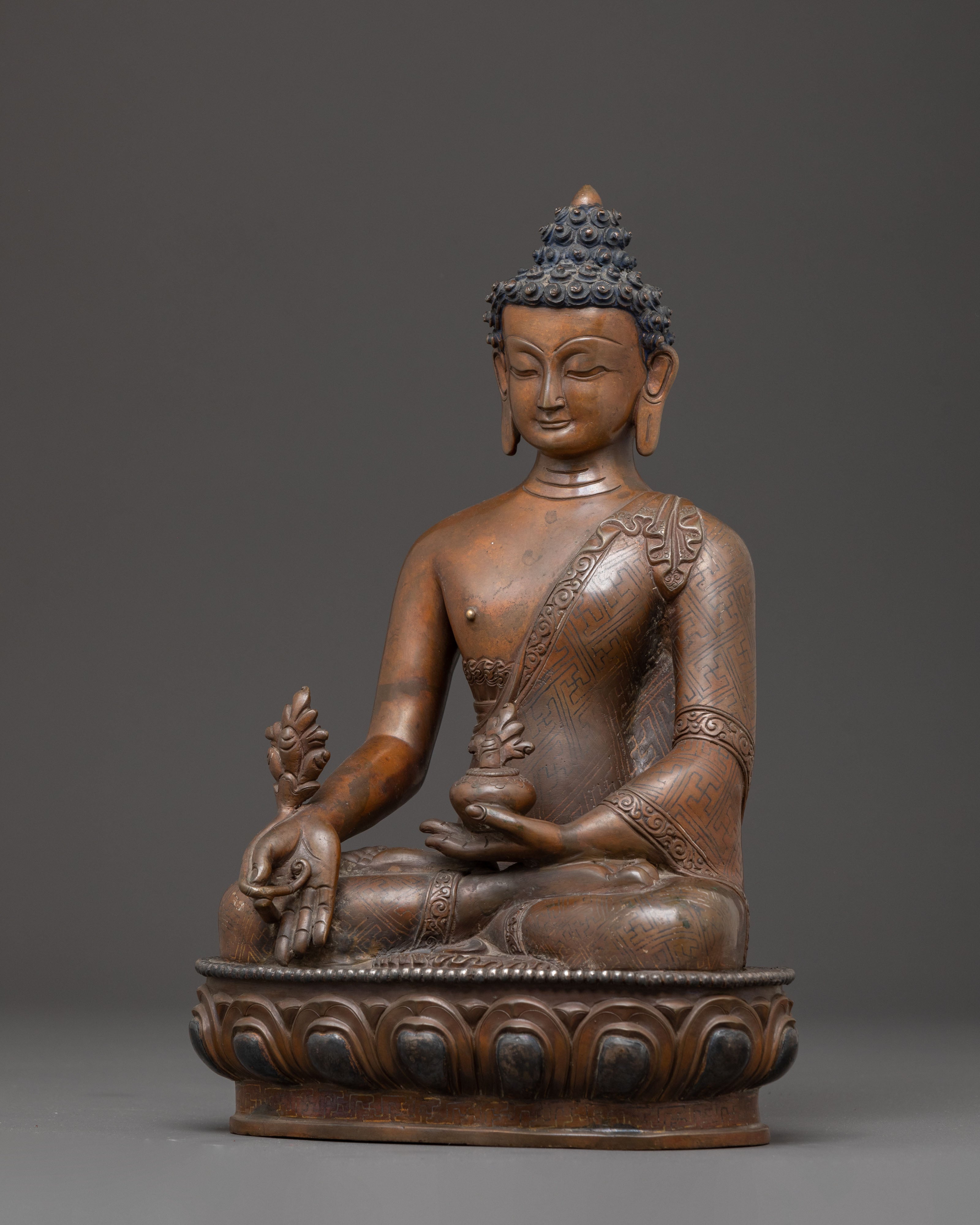 Handcrafted Bhaisajyaguru Statue | Healing Deity Sculpture