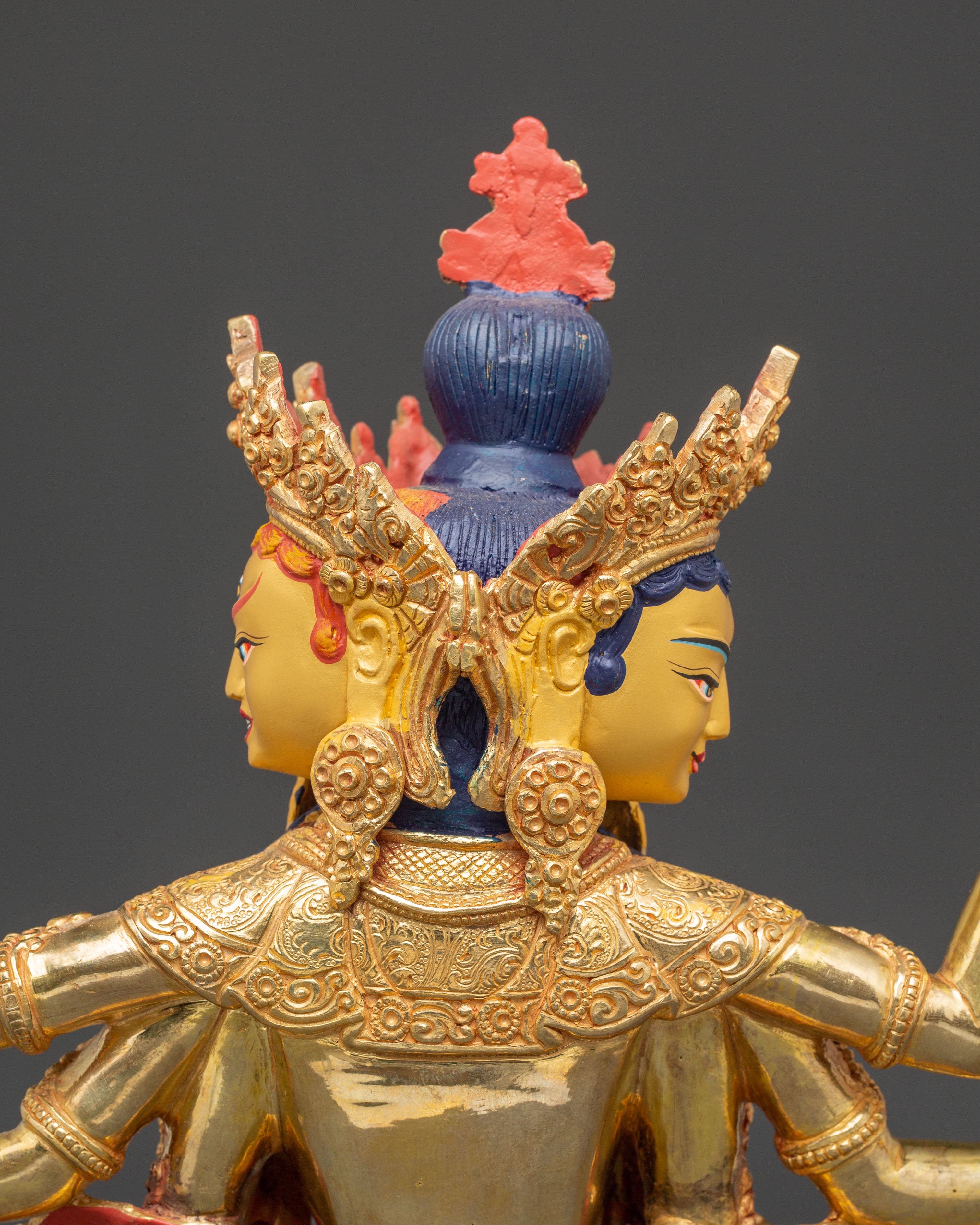 Namgyalma: Golden Handmade Statue | 24K Gold Gilded for Meditation