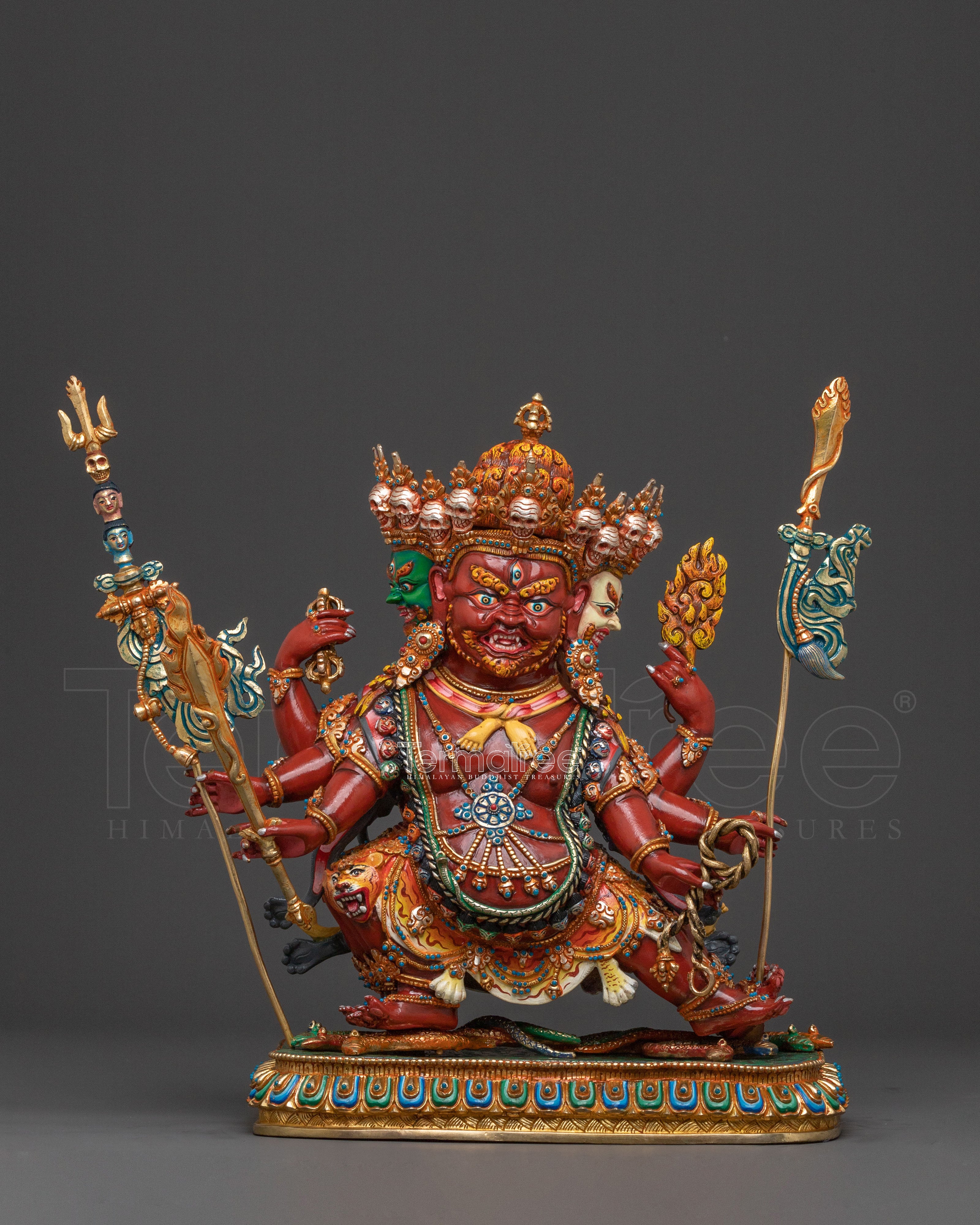 Hayagriva Meditation Figure | 24k Gold Gilded Protector Figrue