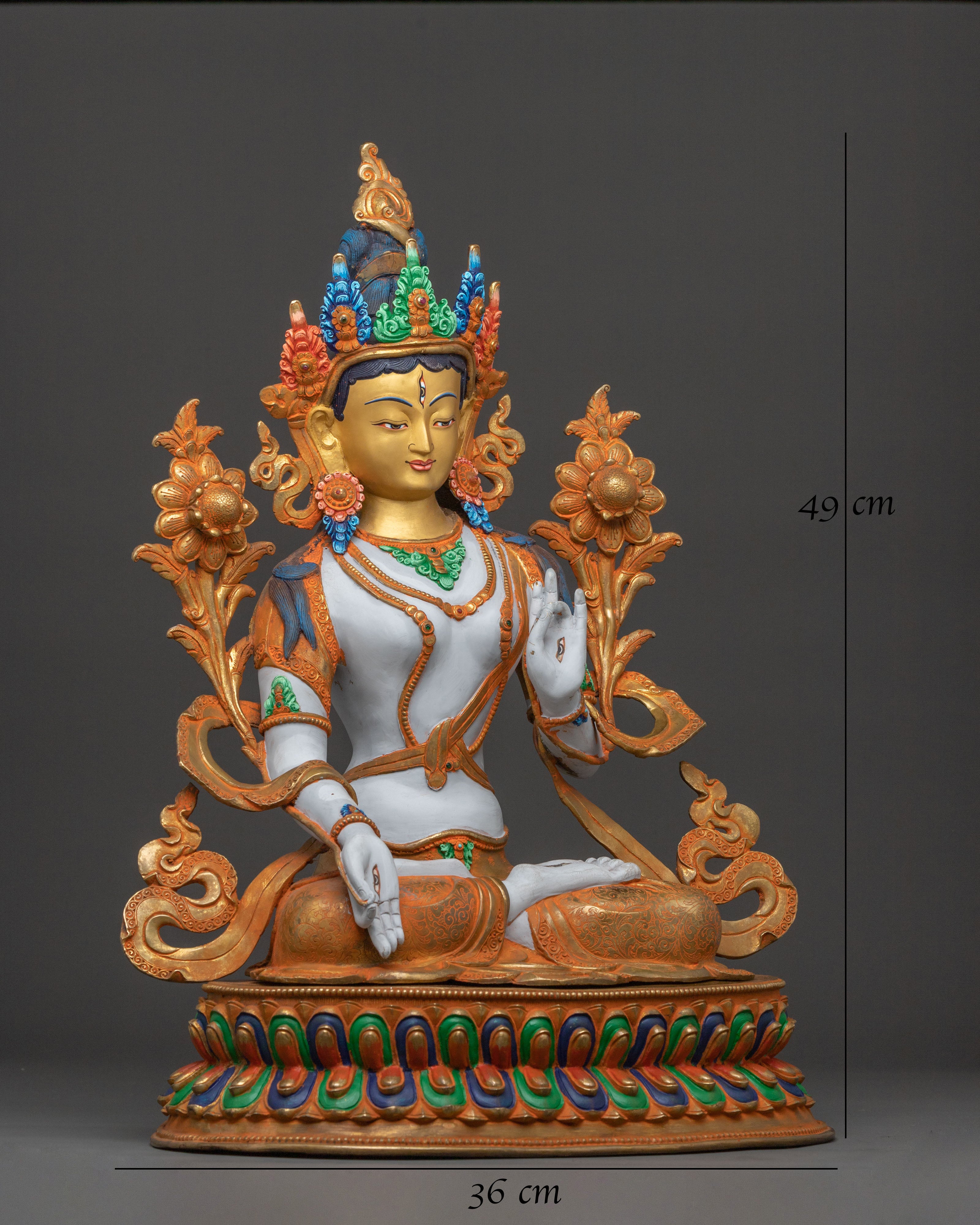 Green Tara Statue | Tibetan Goddess of Compassion