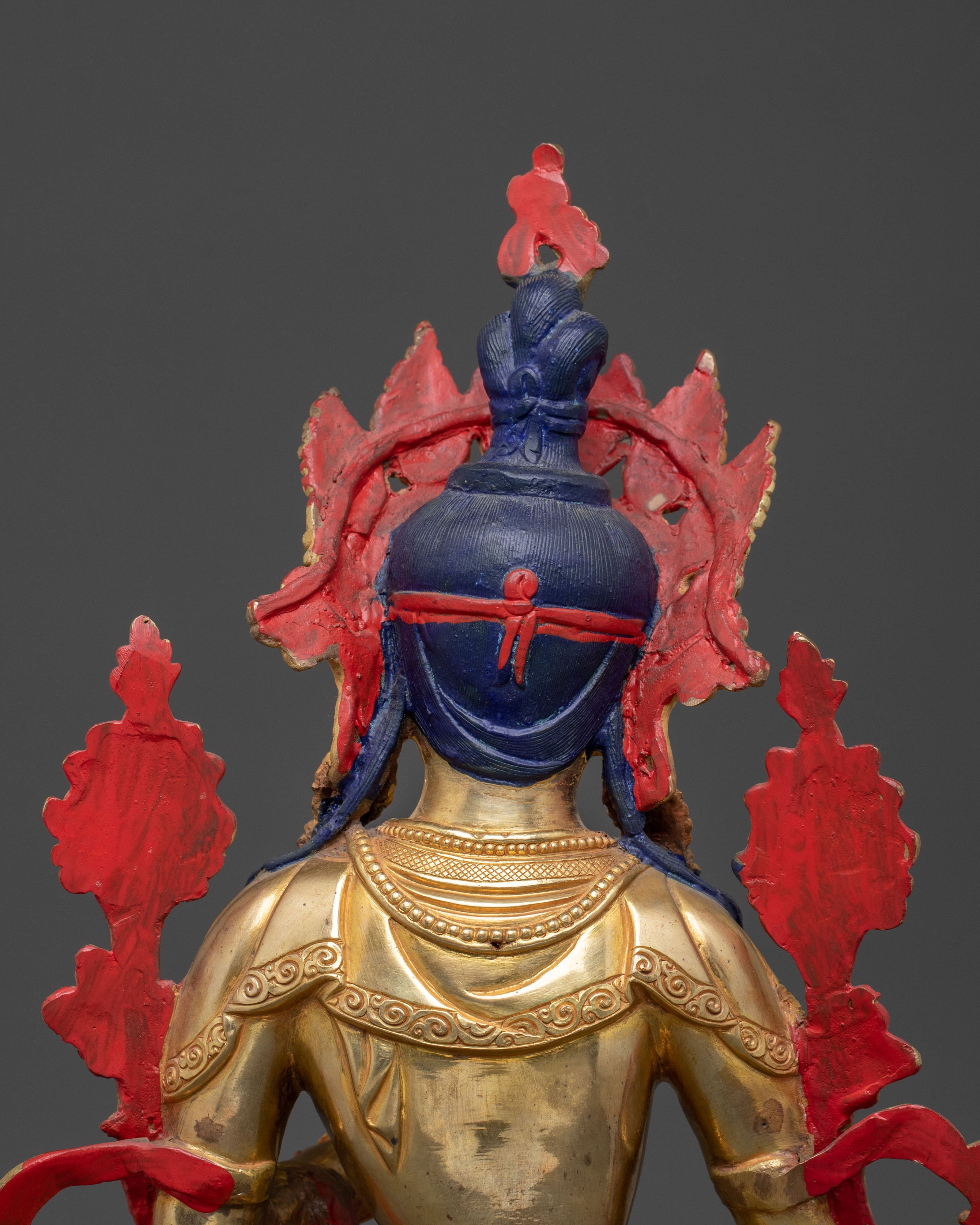 White Tara Statue | 24K Gold Gilded