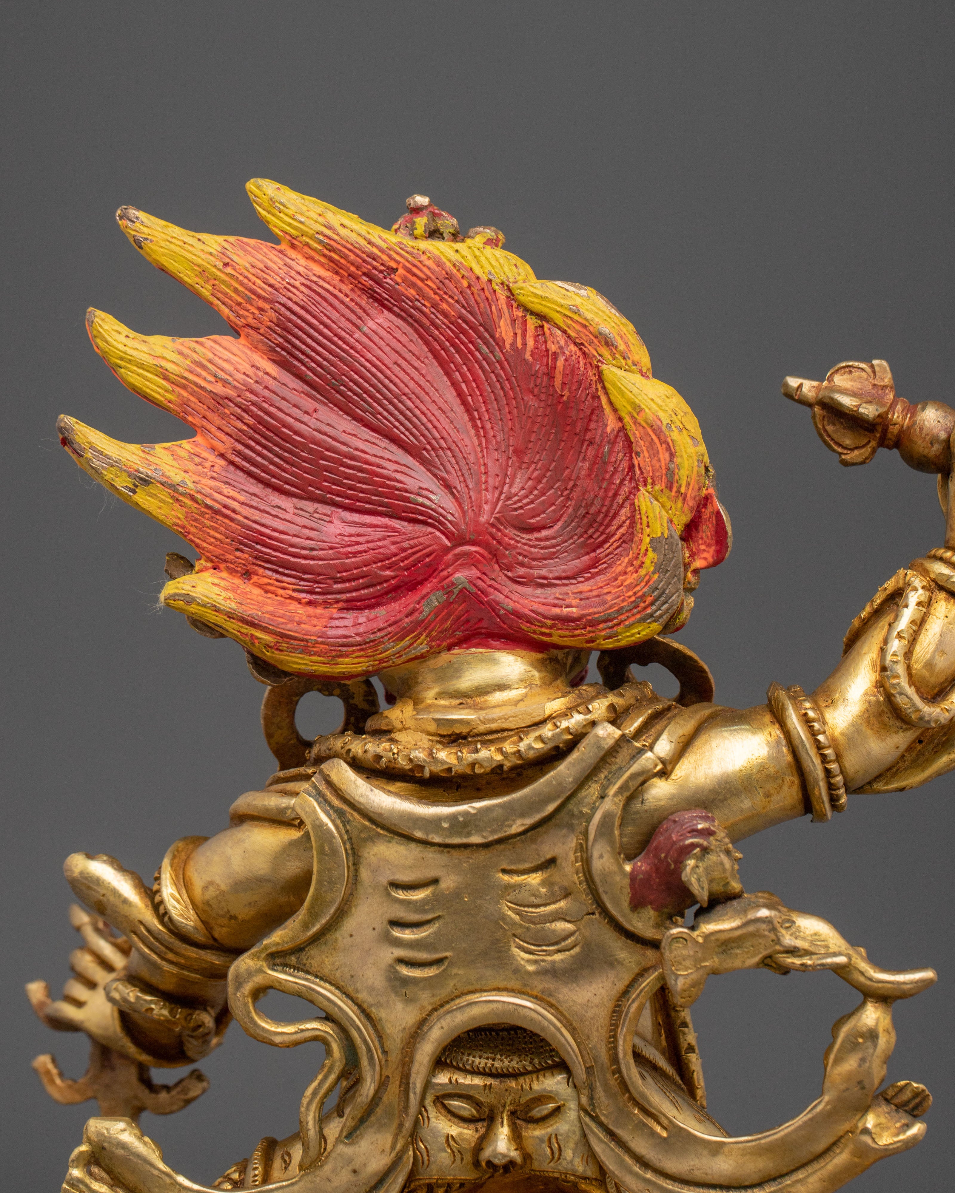 Guru Dragpo Traditional Statue | 24K Gold Gilded