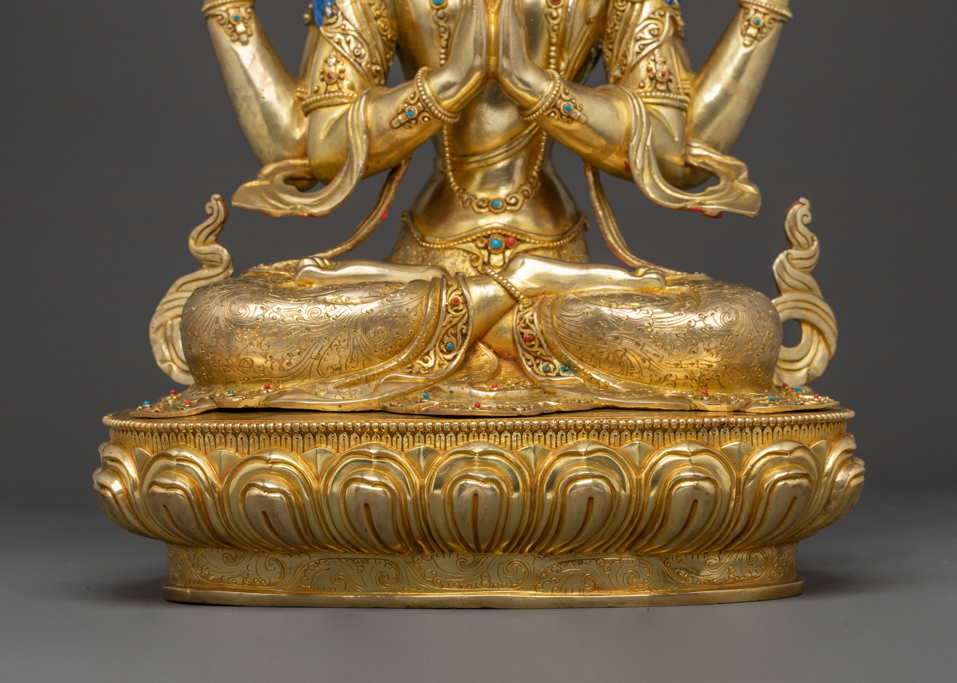 Avalokiteshvara Compassion Statue | Spiritual Figurine