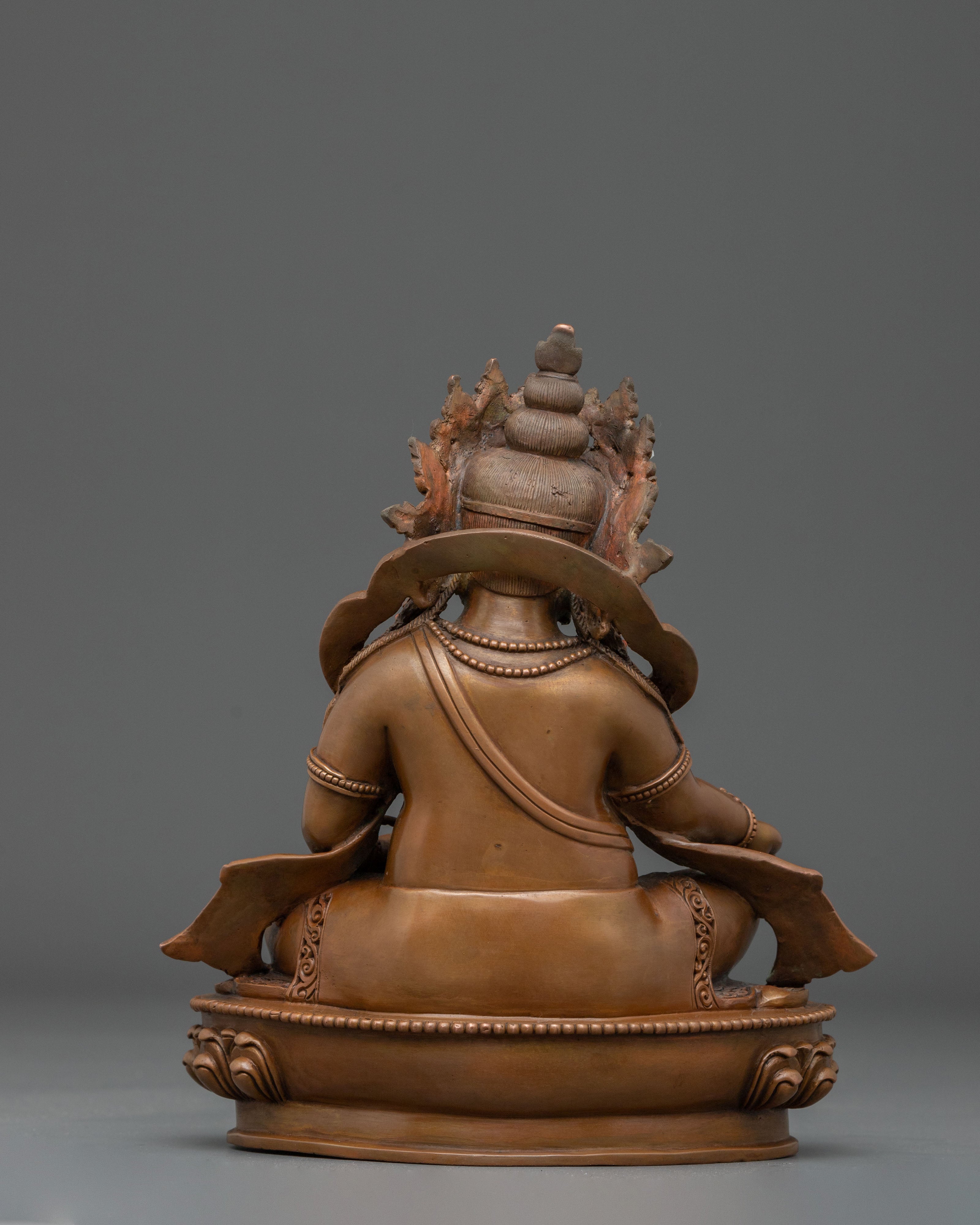 Dzambhala Handmade Sculpture: Deity of Wealth and Prosperity