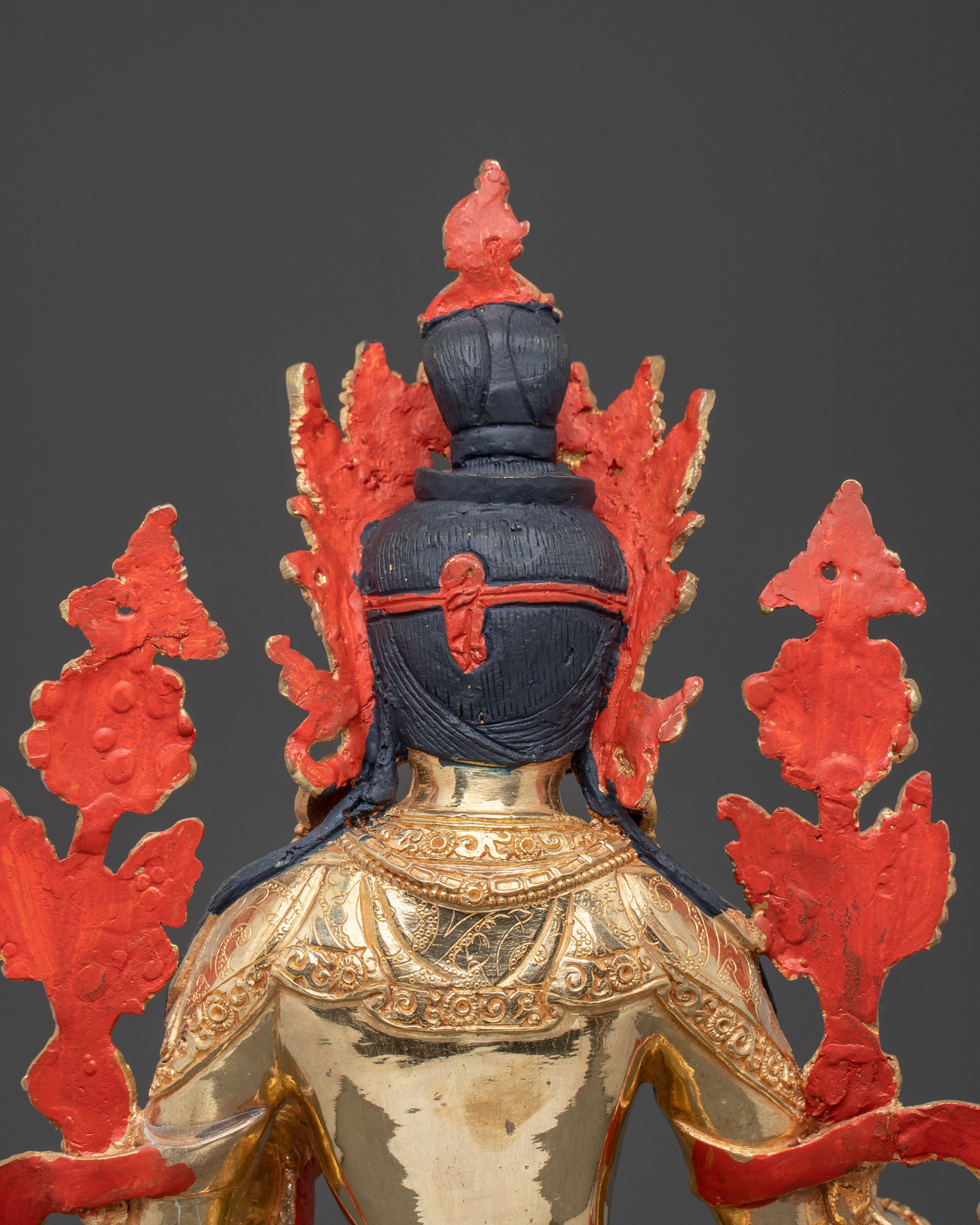 Mother Green Tara | 24K Gold Gilded Sculpture