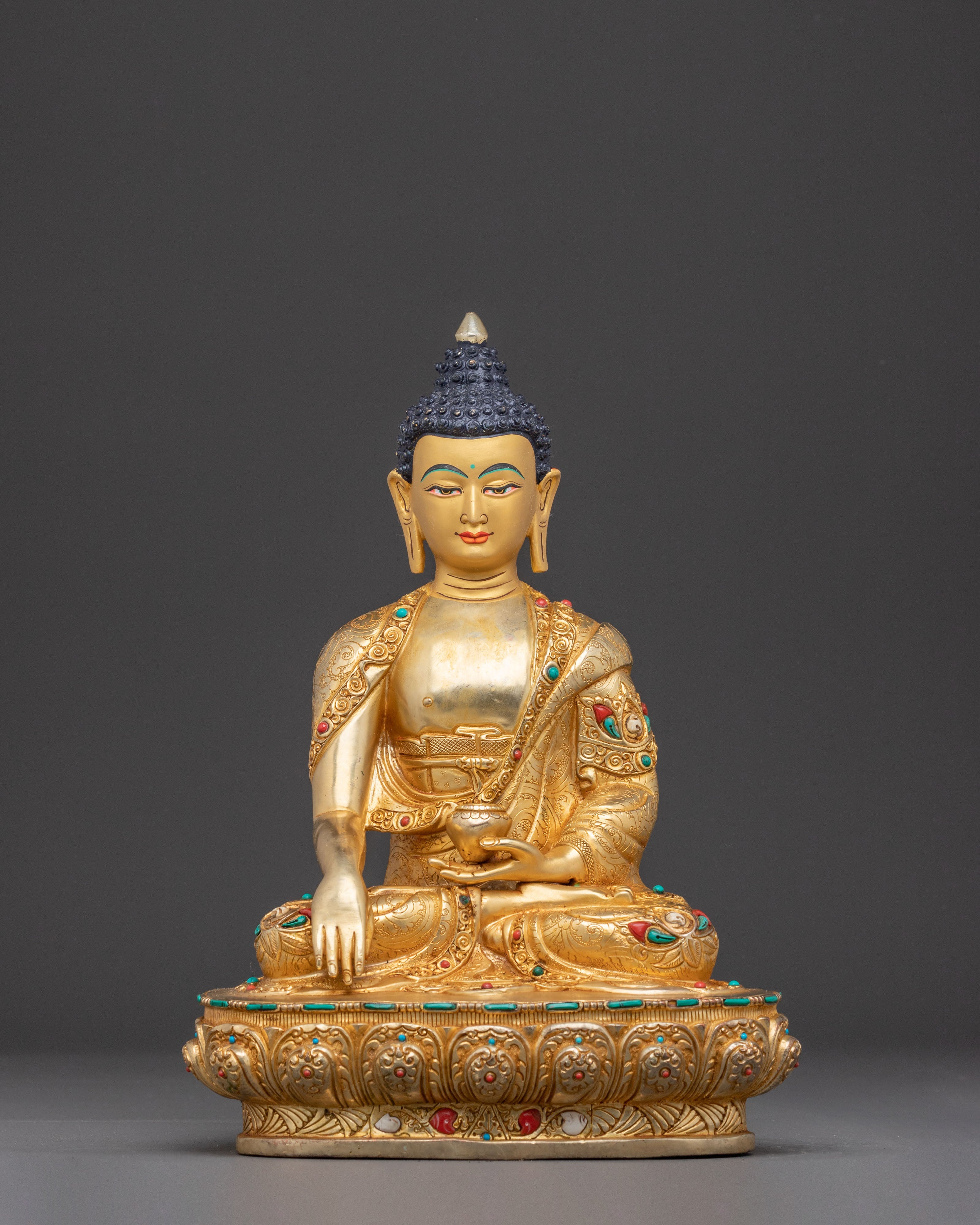 Buddha Shakyamuni Handmade Copper Statue