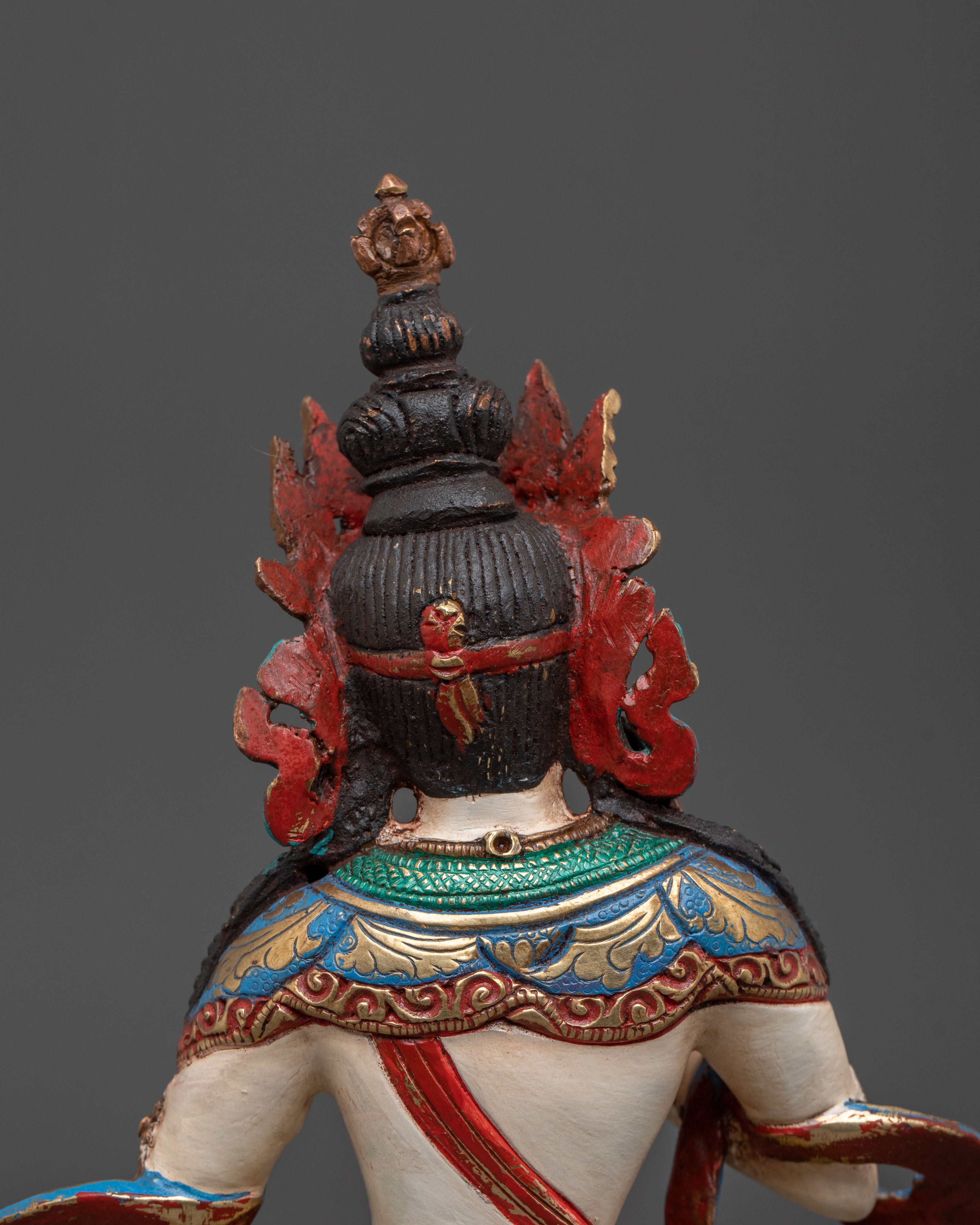 Handcrafted Sacred Vajrasattva Statue | Handmade Nepal Altar Decor