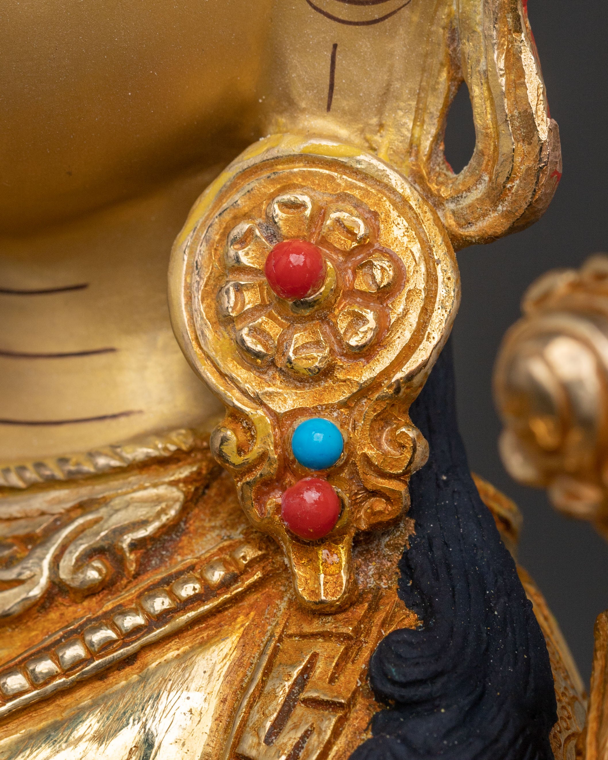 White Tara Statue: One with Seven Eyes