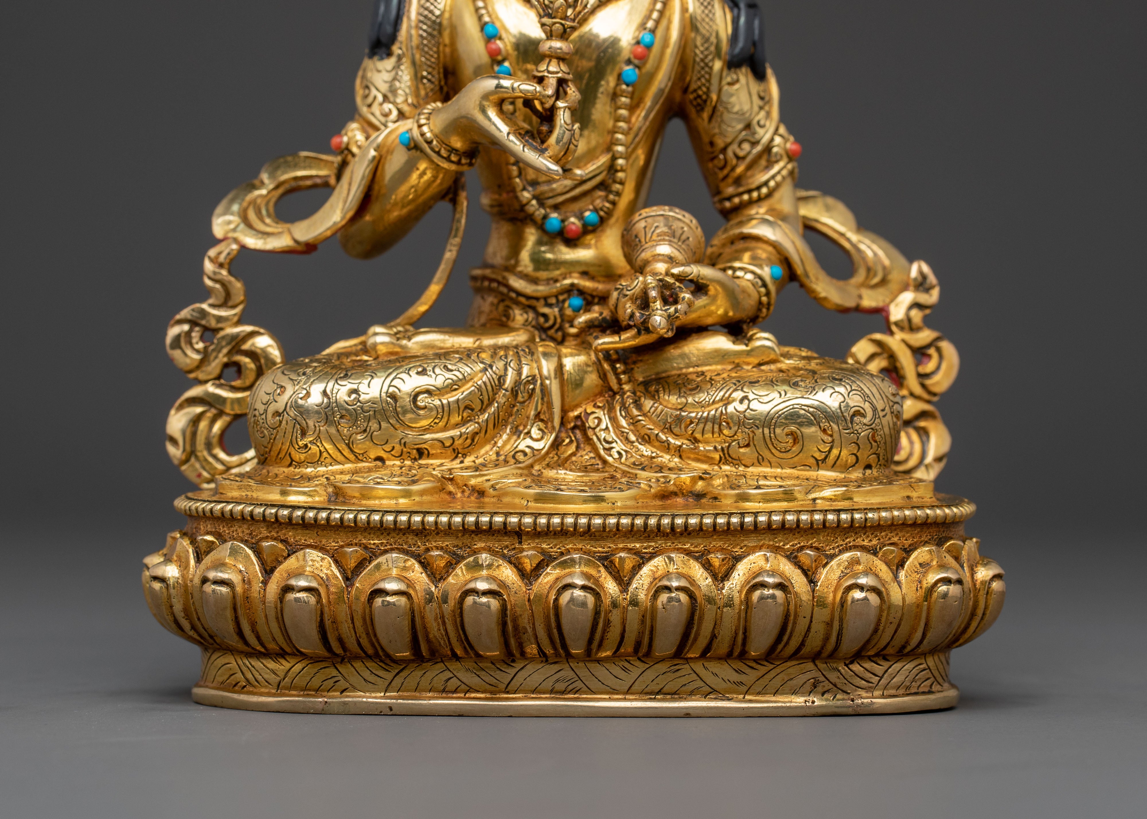 Vajrasattva Purifying Statue | 24K Gold Gilded Figure