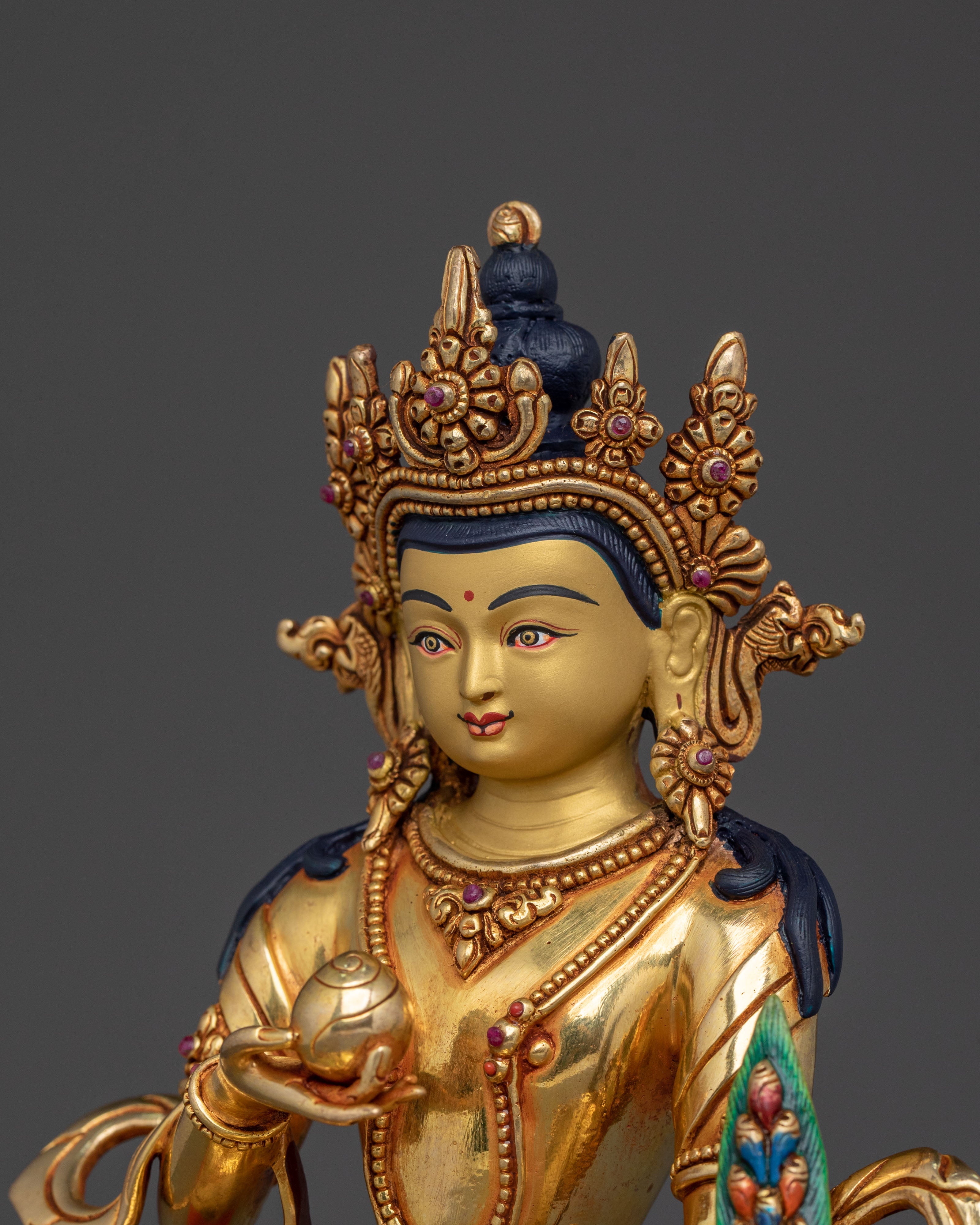 Handcrafted Kshitigarbha Buddhist Statue | Home Decor
