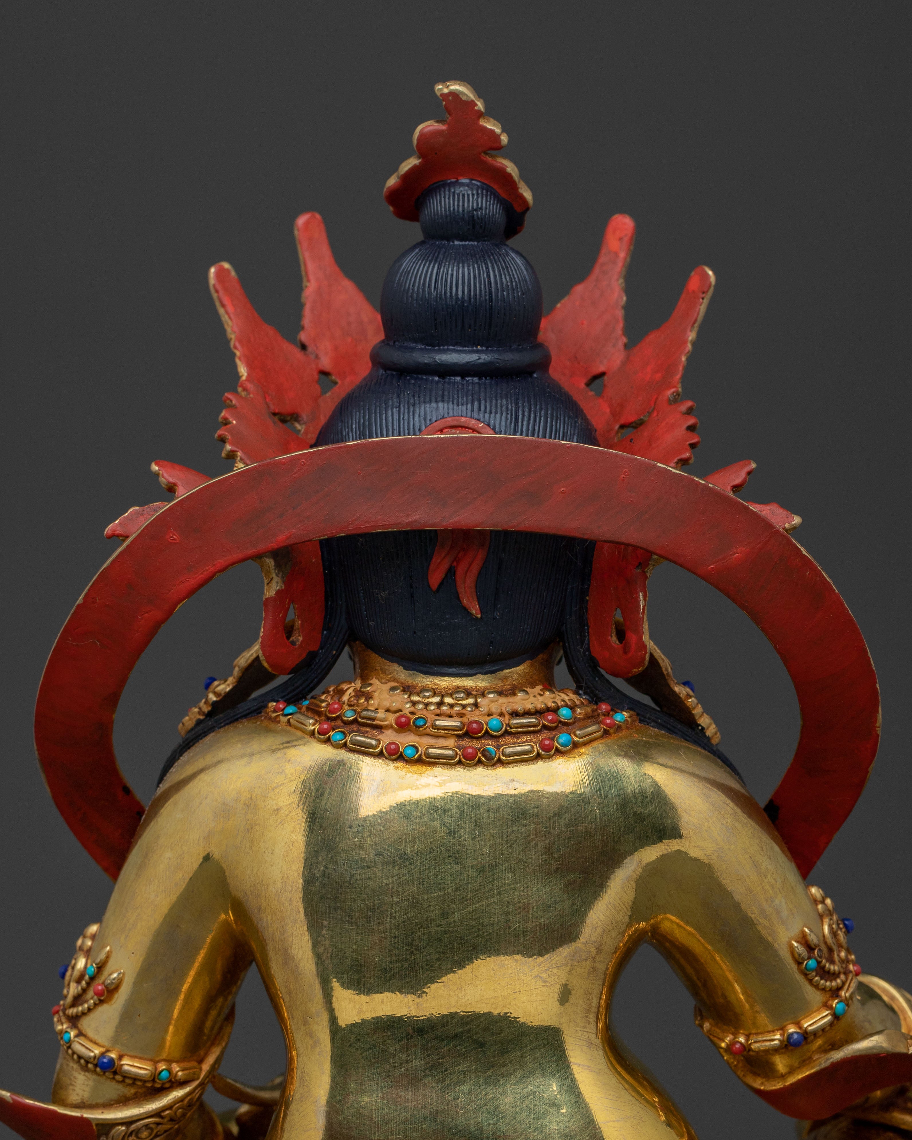 Wealth Deity: Dzambhala Statue | Spiritual Figurine
