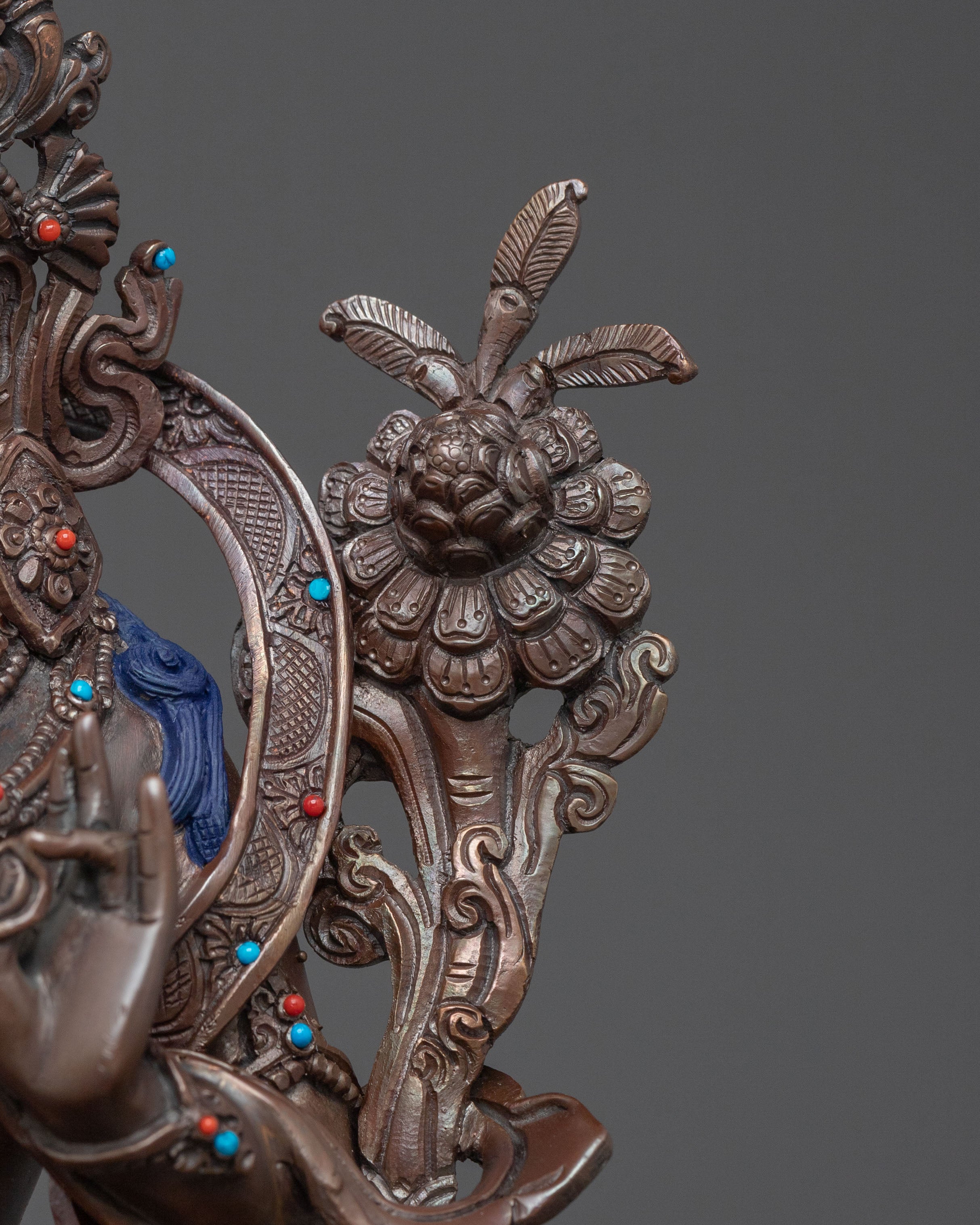 Green Tara Sacred Goddess Figurine | Tibetan Meditation Art