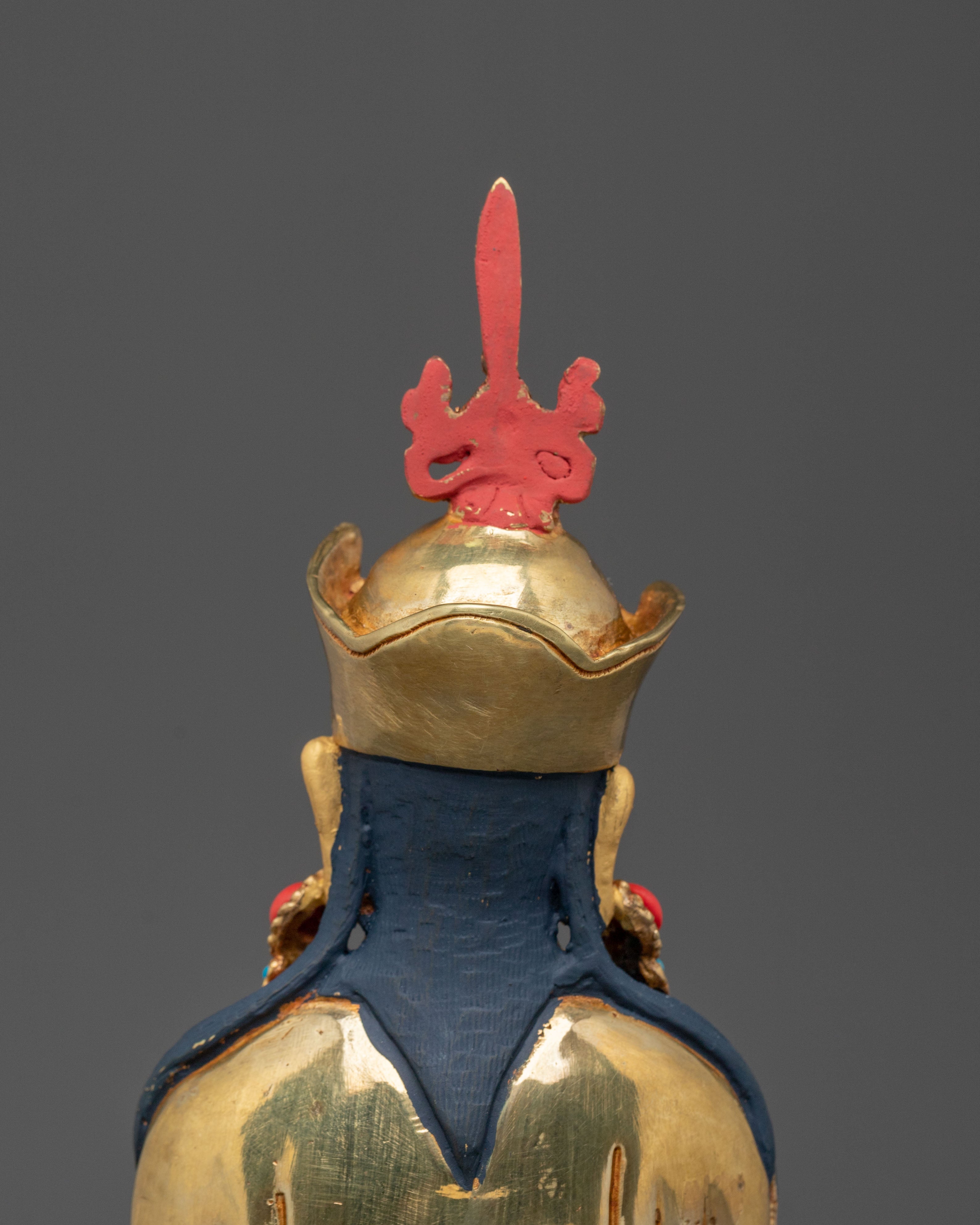 Guru Rinpoche Statue | 24K Gold Gilded Figurine