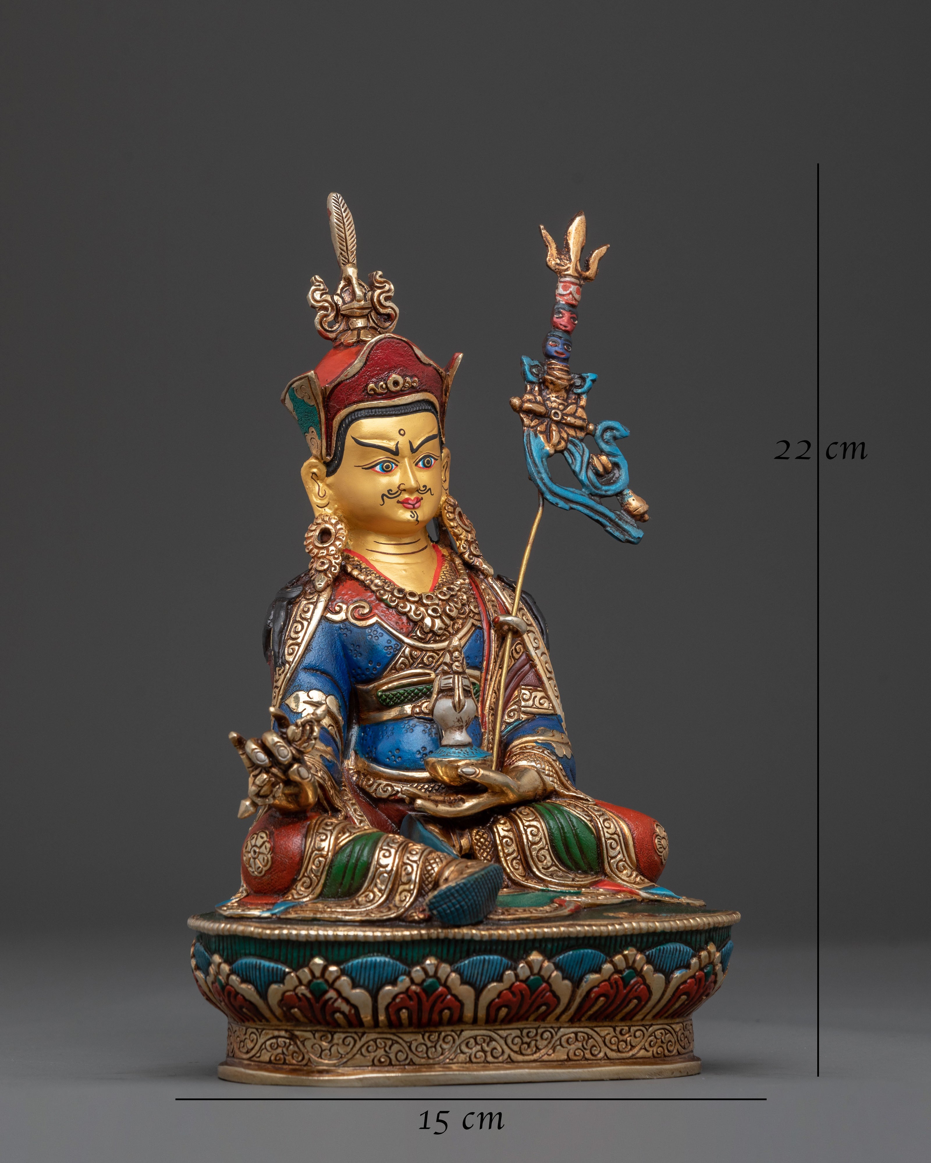 Guru Rinpoche Golden Statue | Enlightened Presence