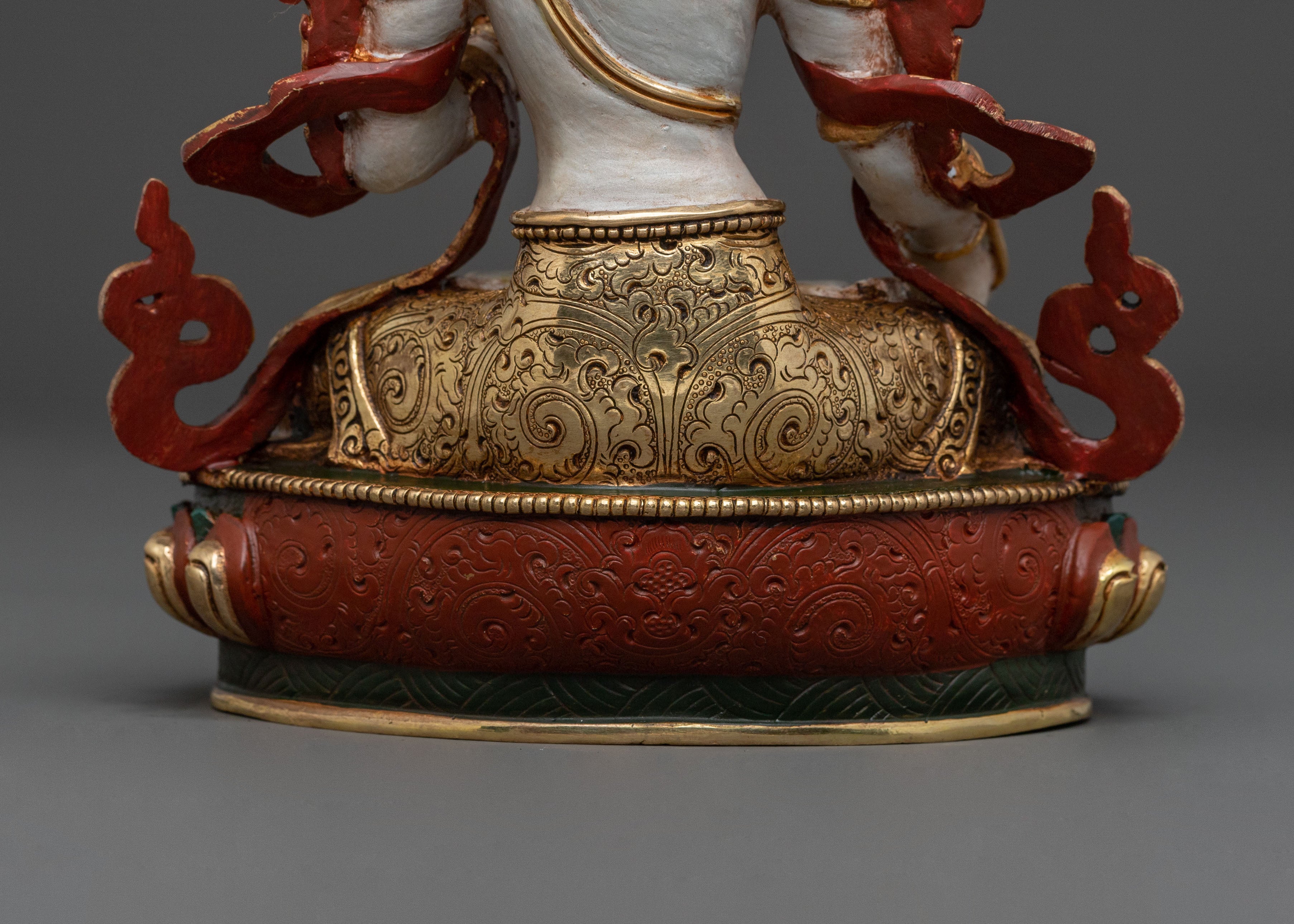 Statue of White Tara Goddess of Compassion: Handcrafted Serenity