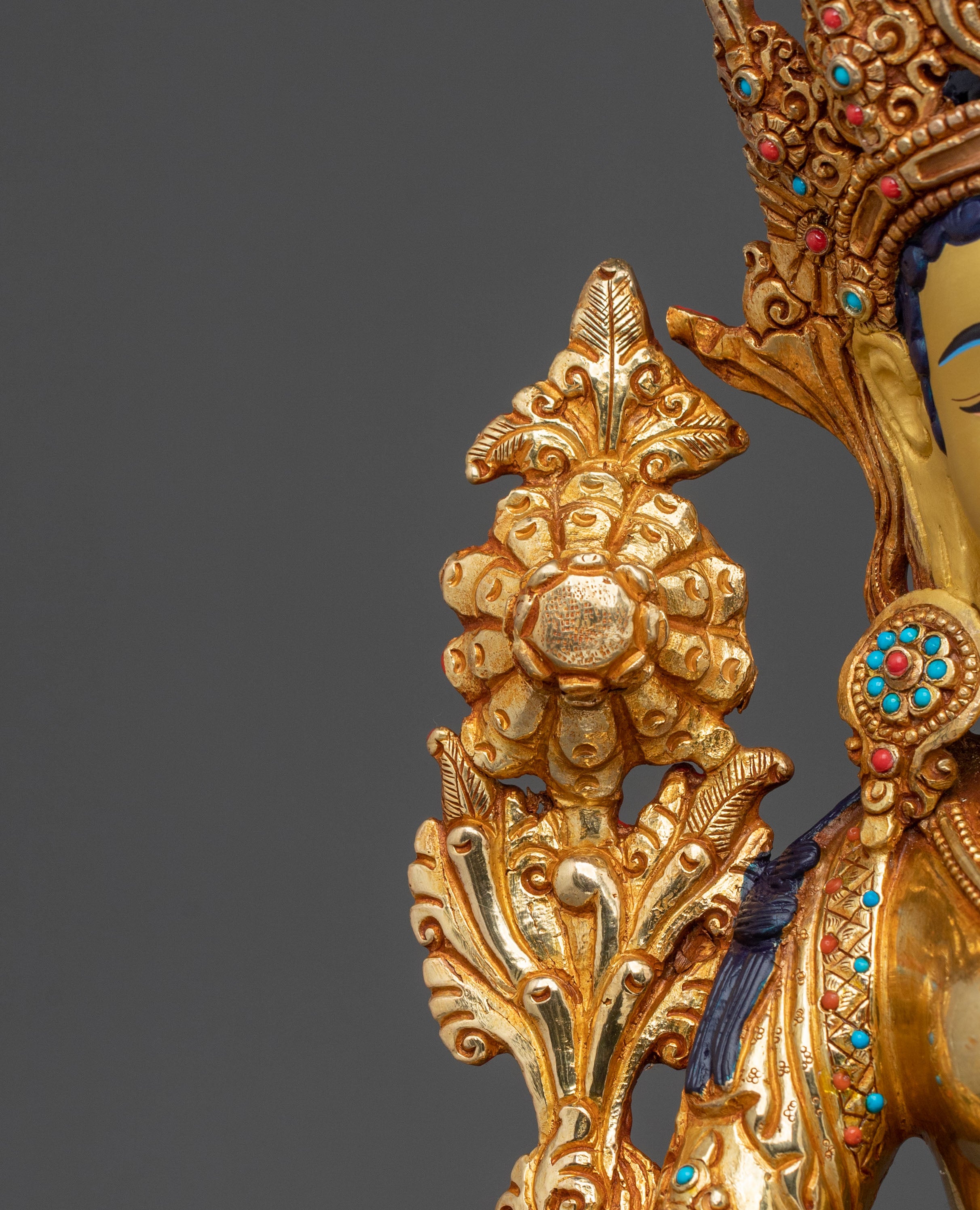 Green Tara Prayer Altar Statue | Goddess of Compassion