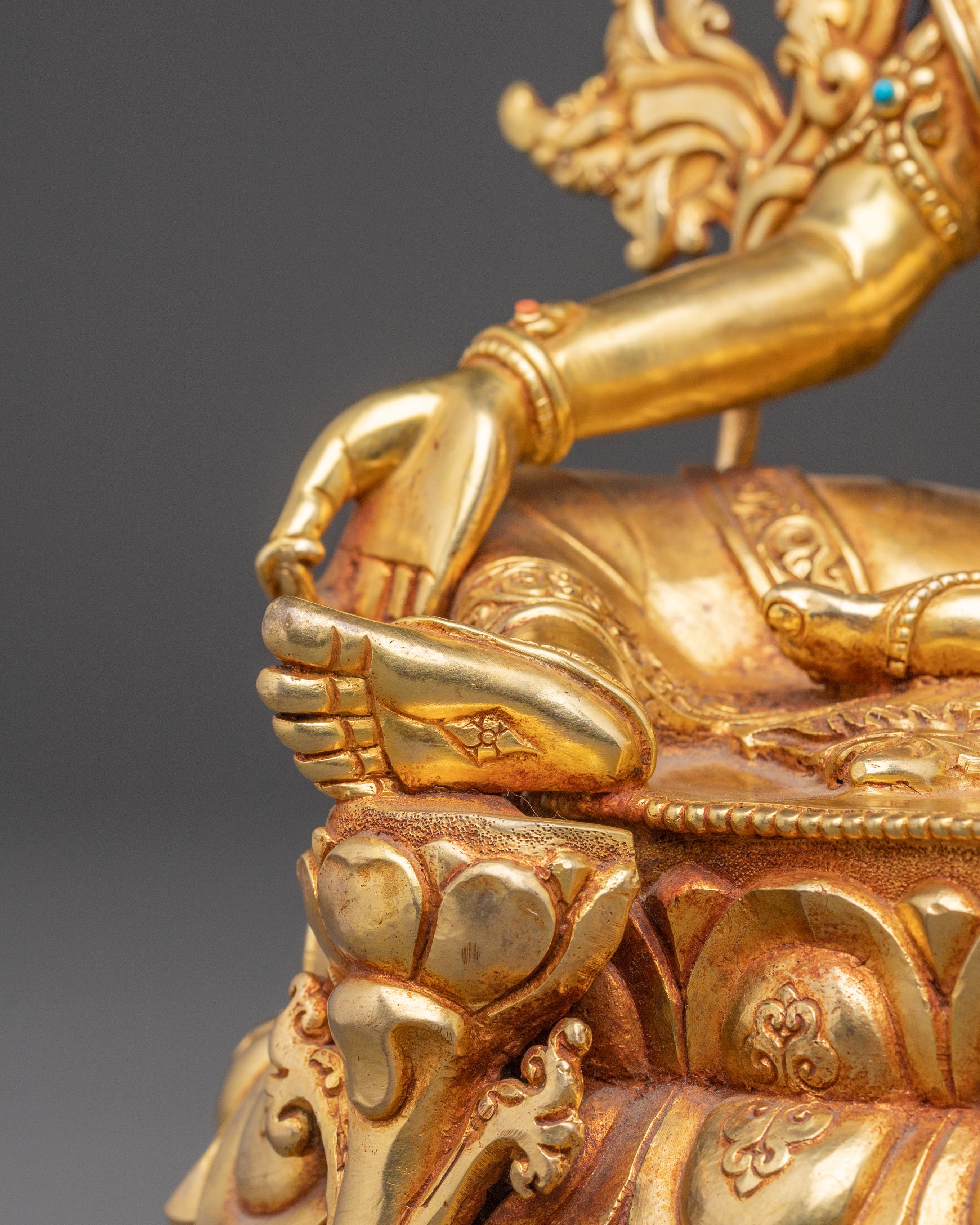 Peaceful Sculpture of Mother Green Tara | Compassion Goddess