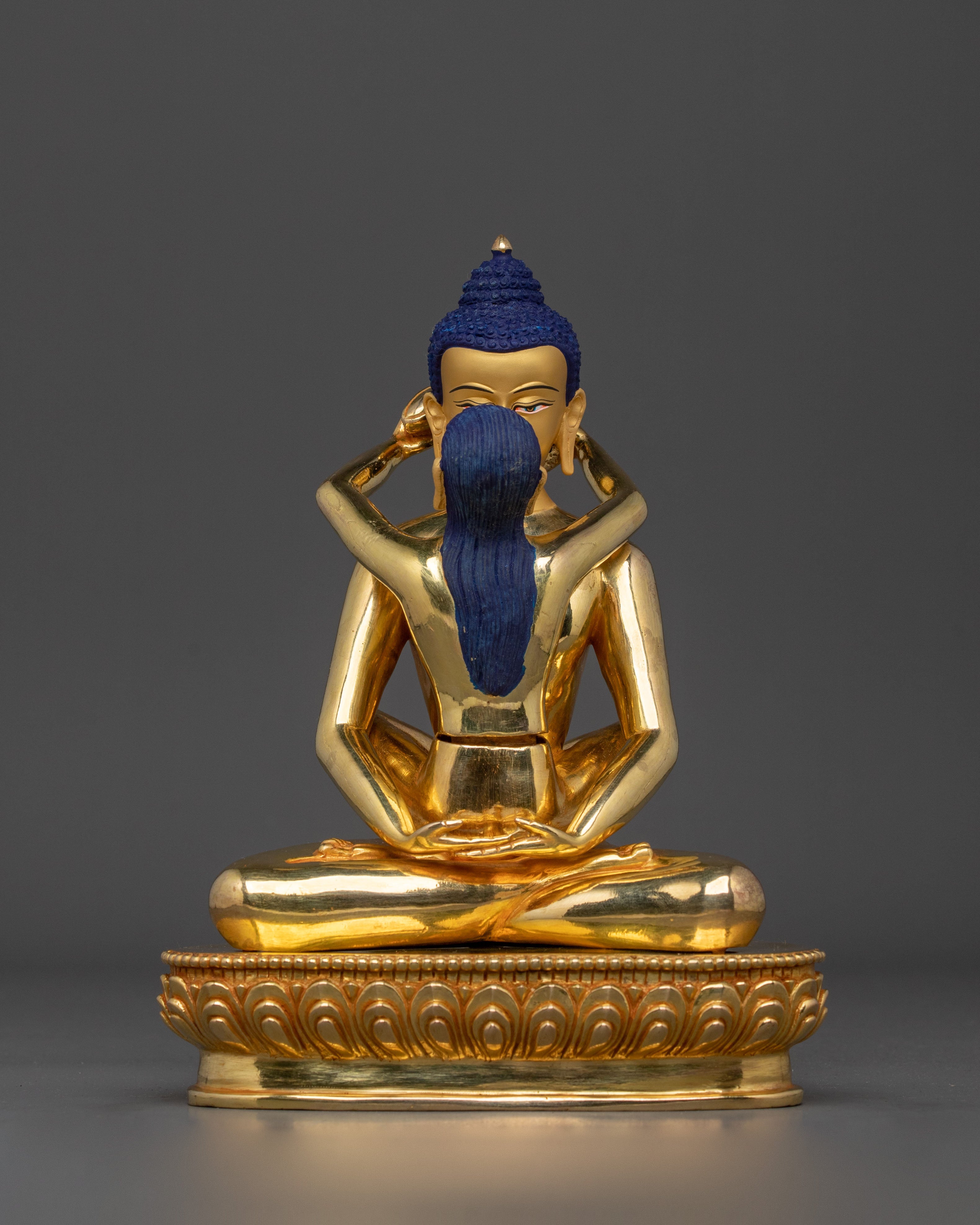 Samantabhadra with Consort 24K Gold Gilded Statue