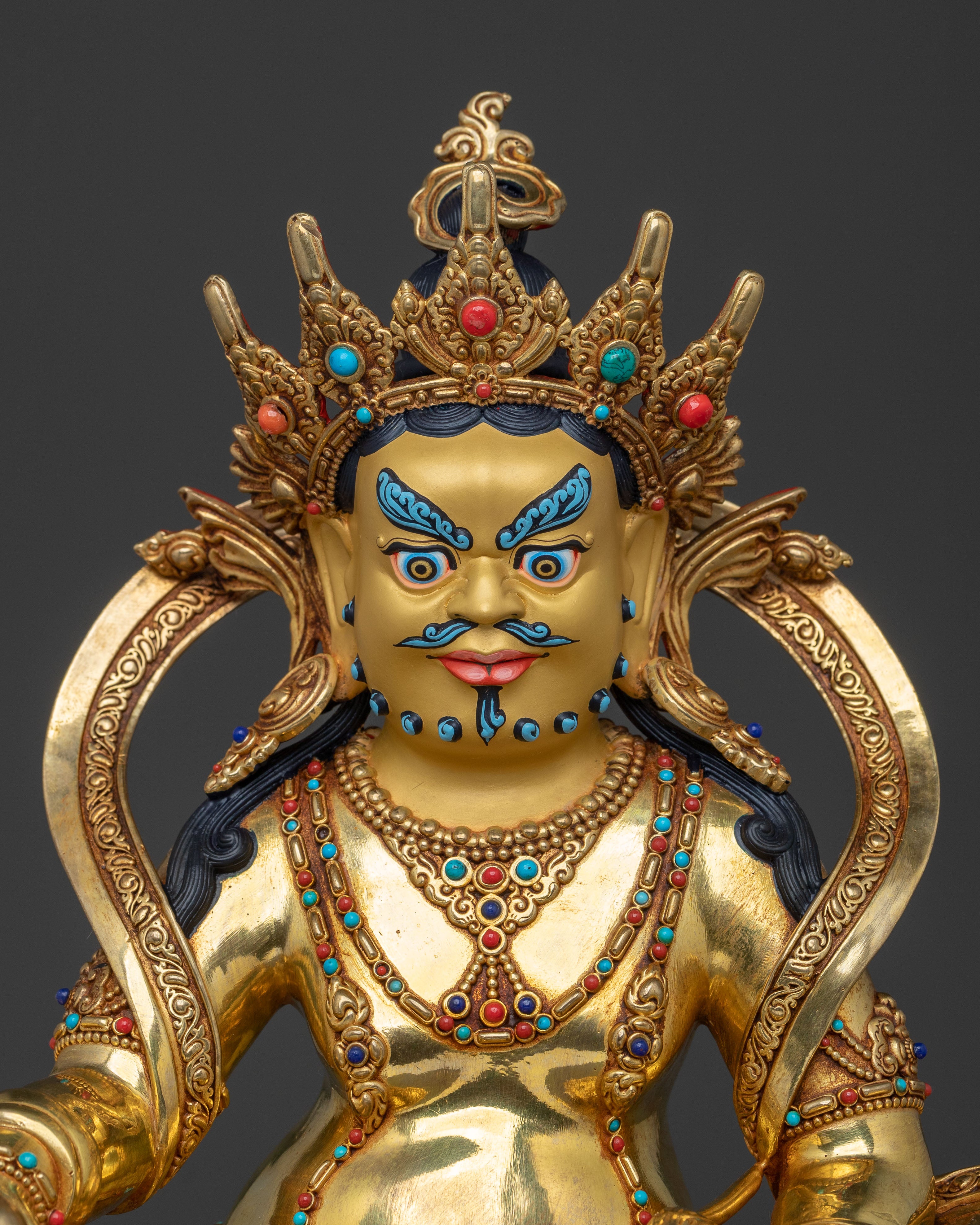 Wealth Deity: Dzambhala Statue | Spiritual Figurine