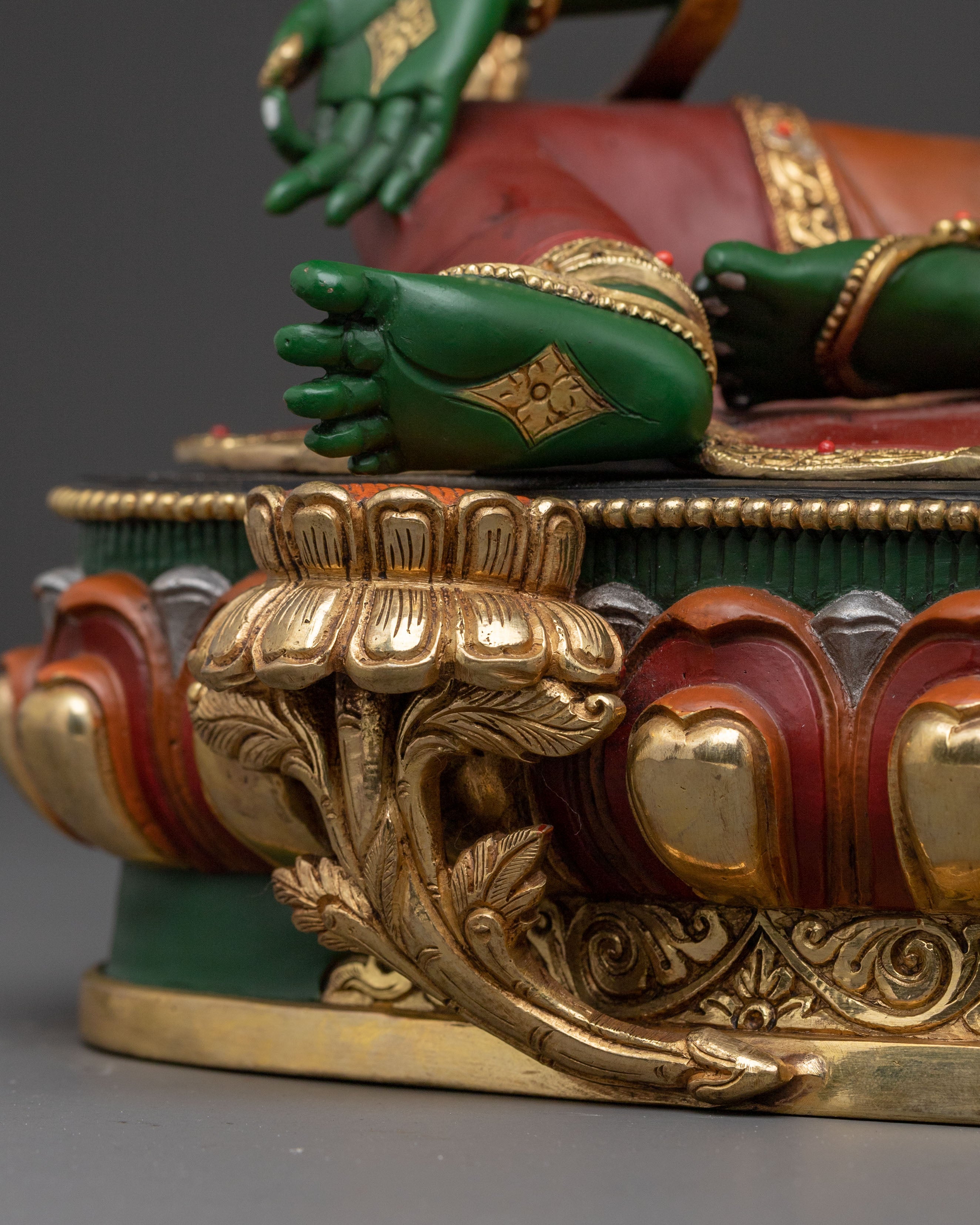 Green Tara Statue Mother of Mercy – Handcrafted in Nepal