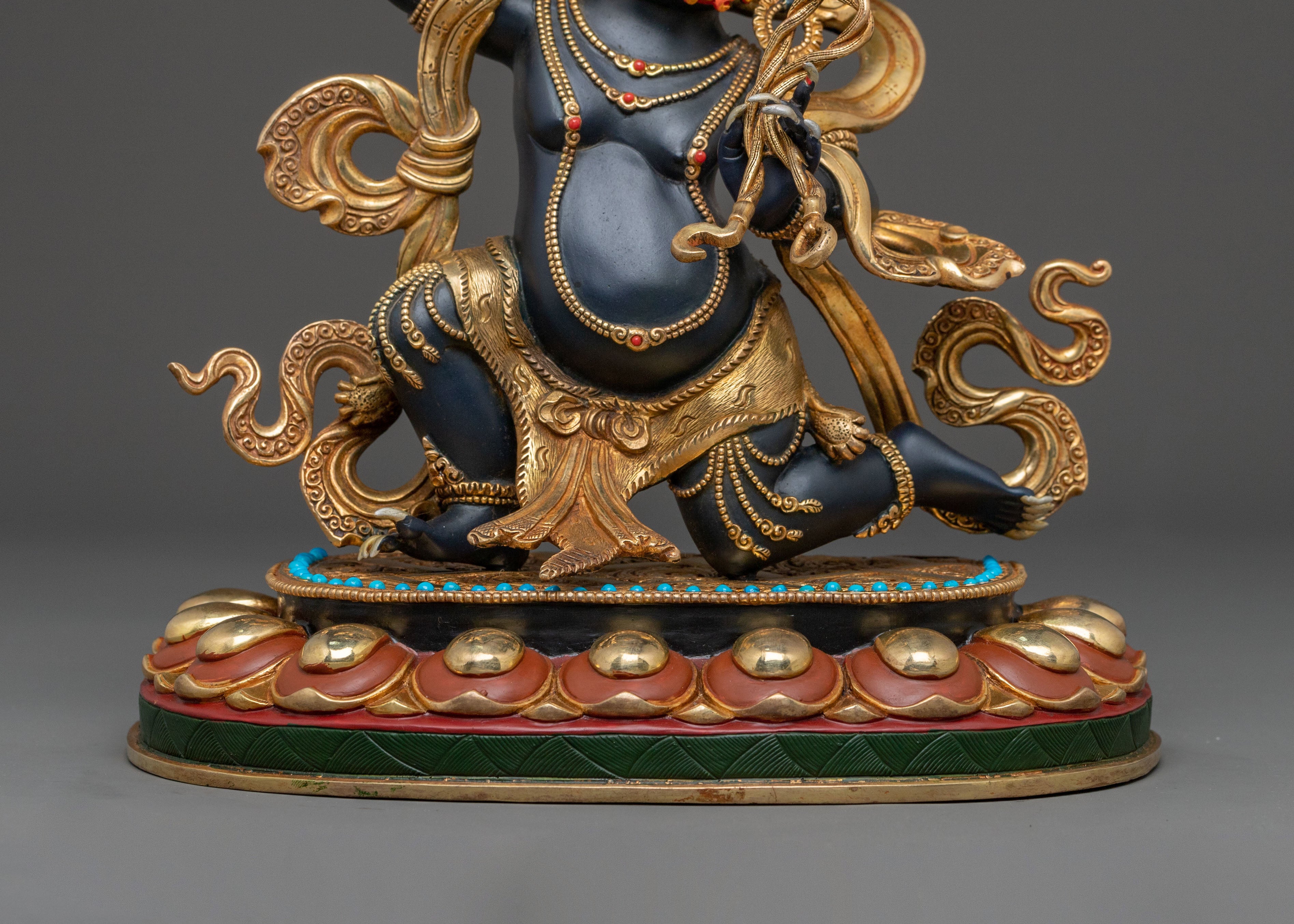 Achala Statue with Gold and Acrylic Paintings | Fierce Guardian