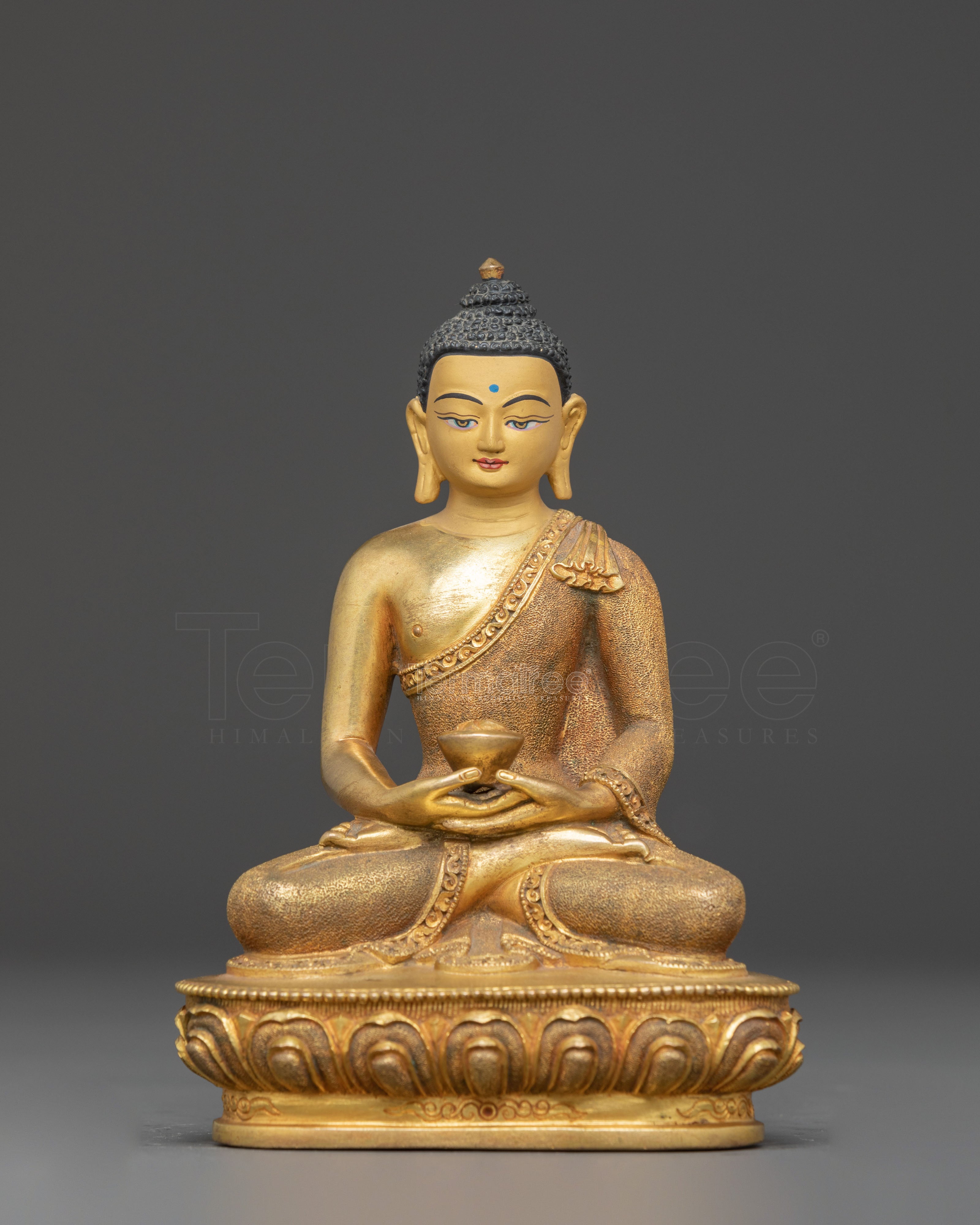 Peaceful Buddha Amitabha Golden Statue