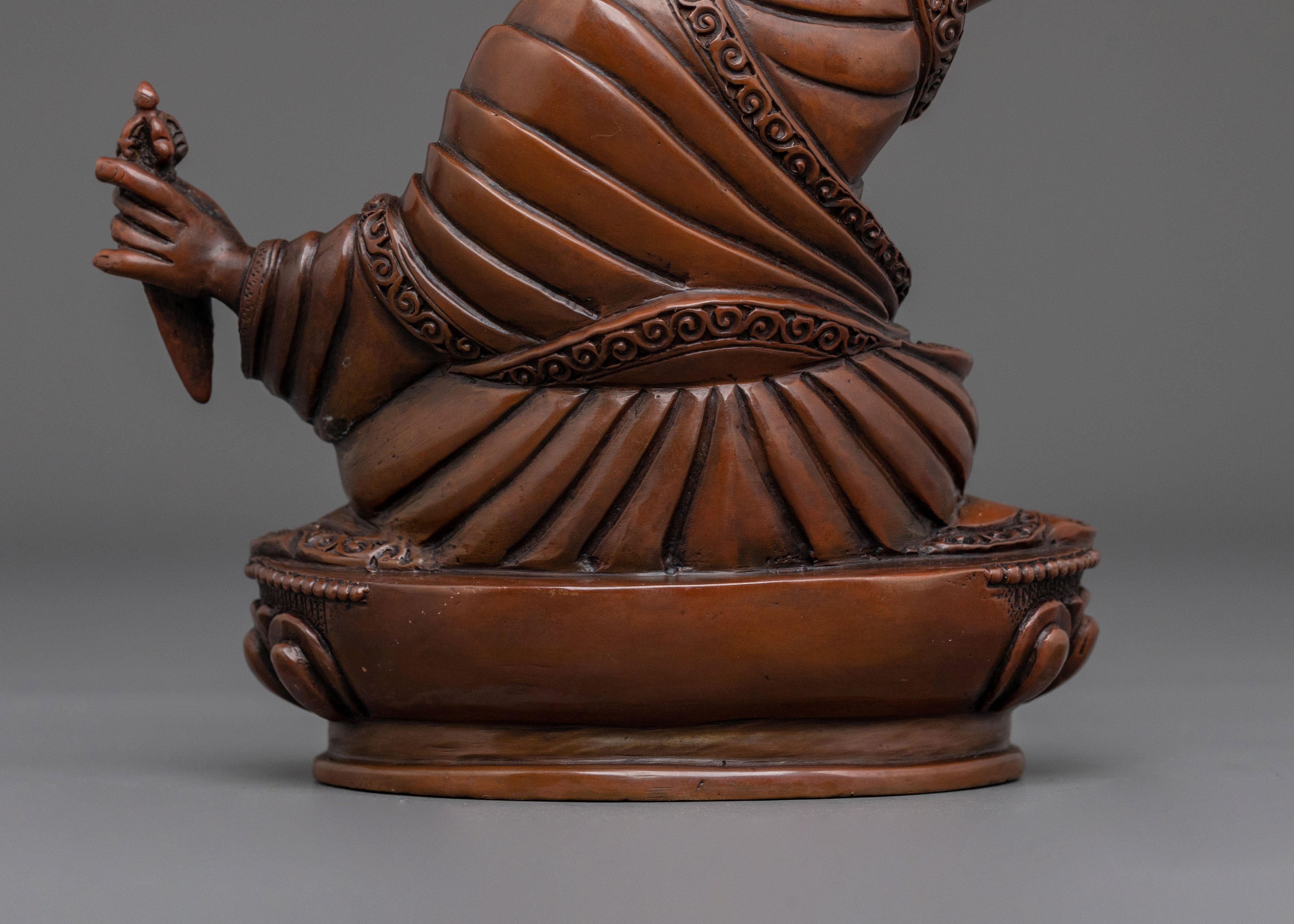 Tibetan Buddhist Master Karmapa Statue | Sacred Buddhist Altar Decor