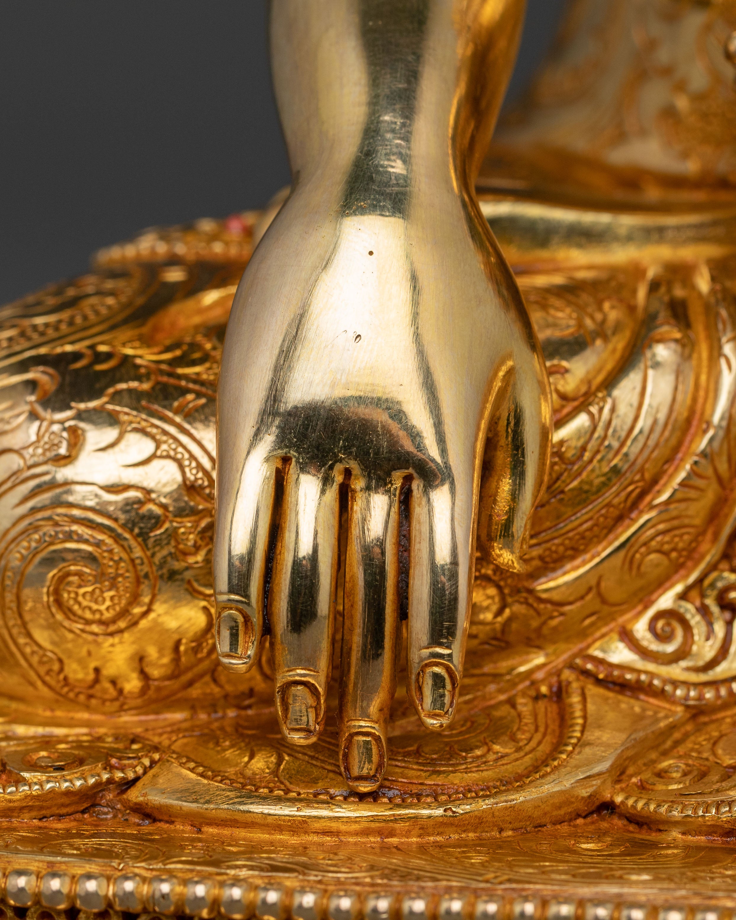 Golden Shakyamuni Buddha Meditation Statue | Home Decor