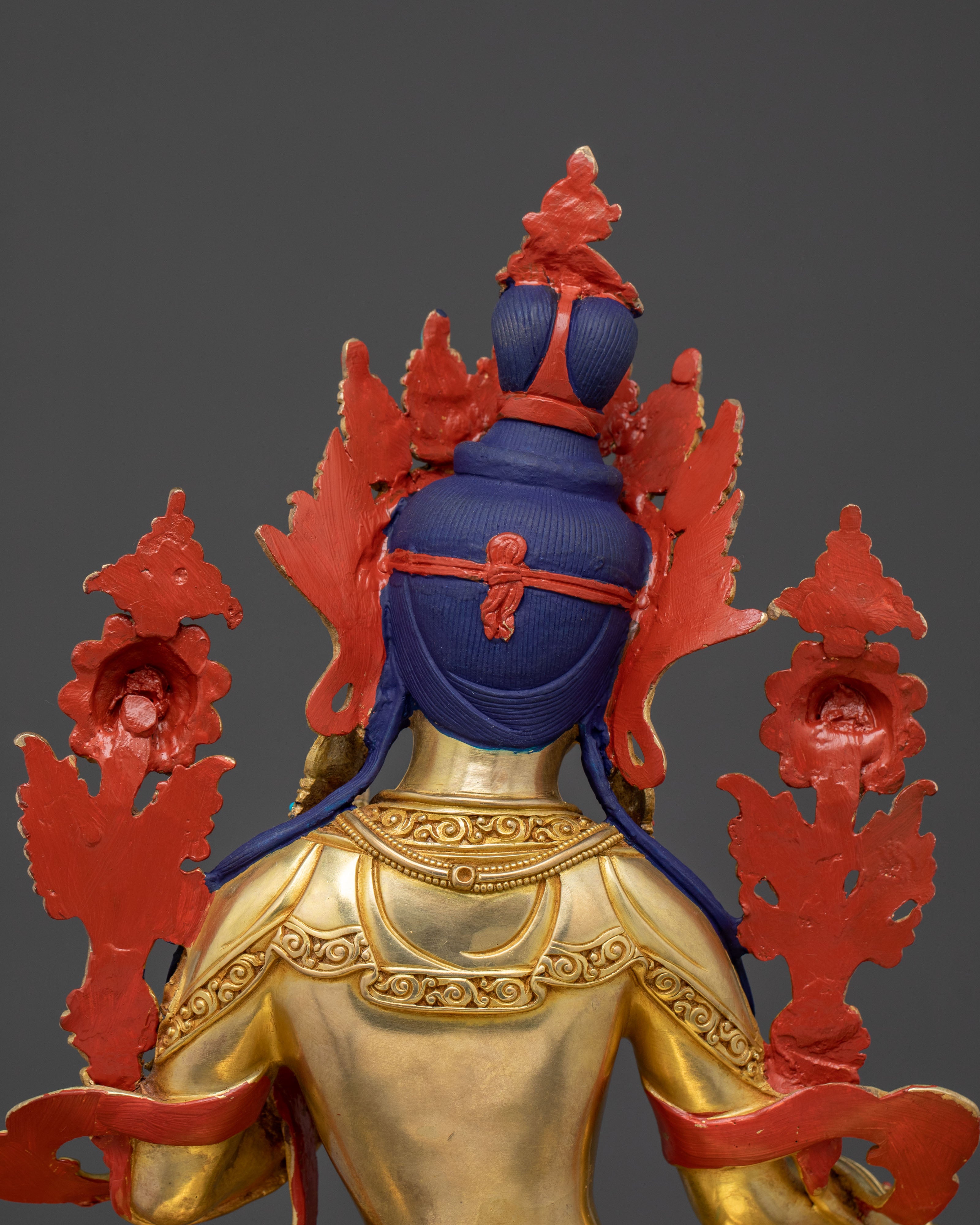 Seated Green Tara Goddess Sculpture | Compassion Goddess