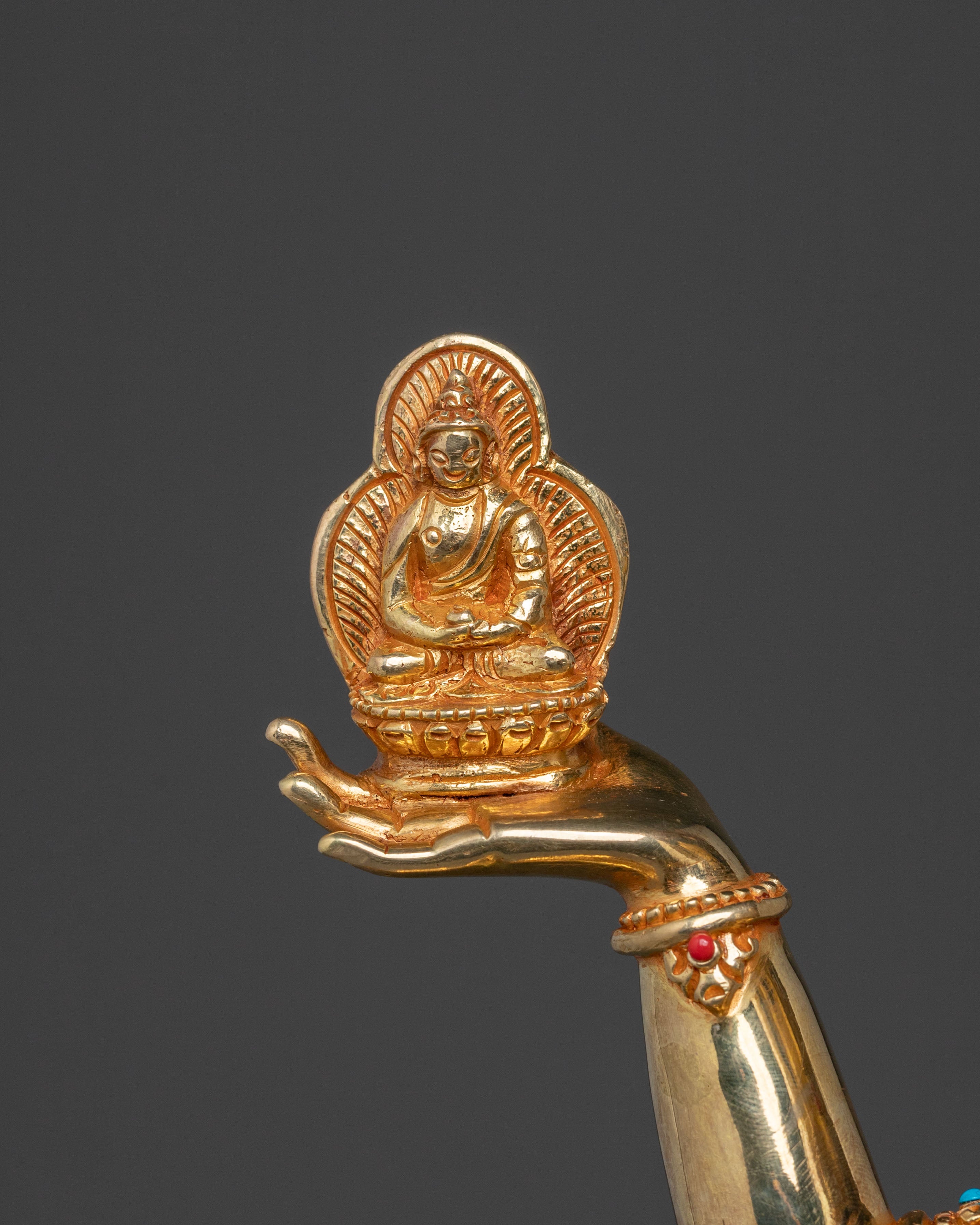 Namgyalma Bodhisattva: Figurine with Antique Finish