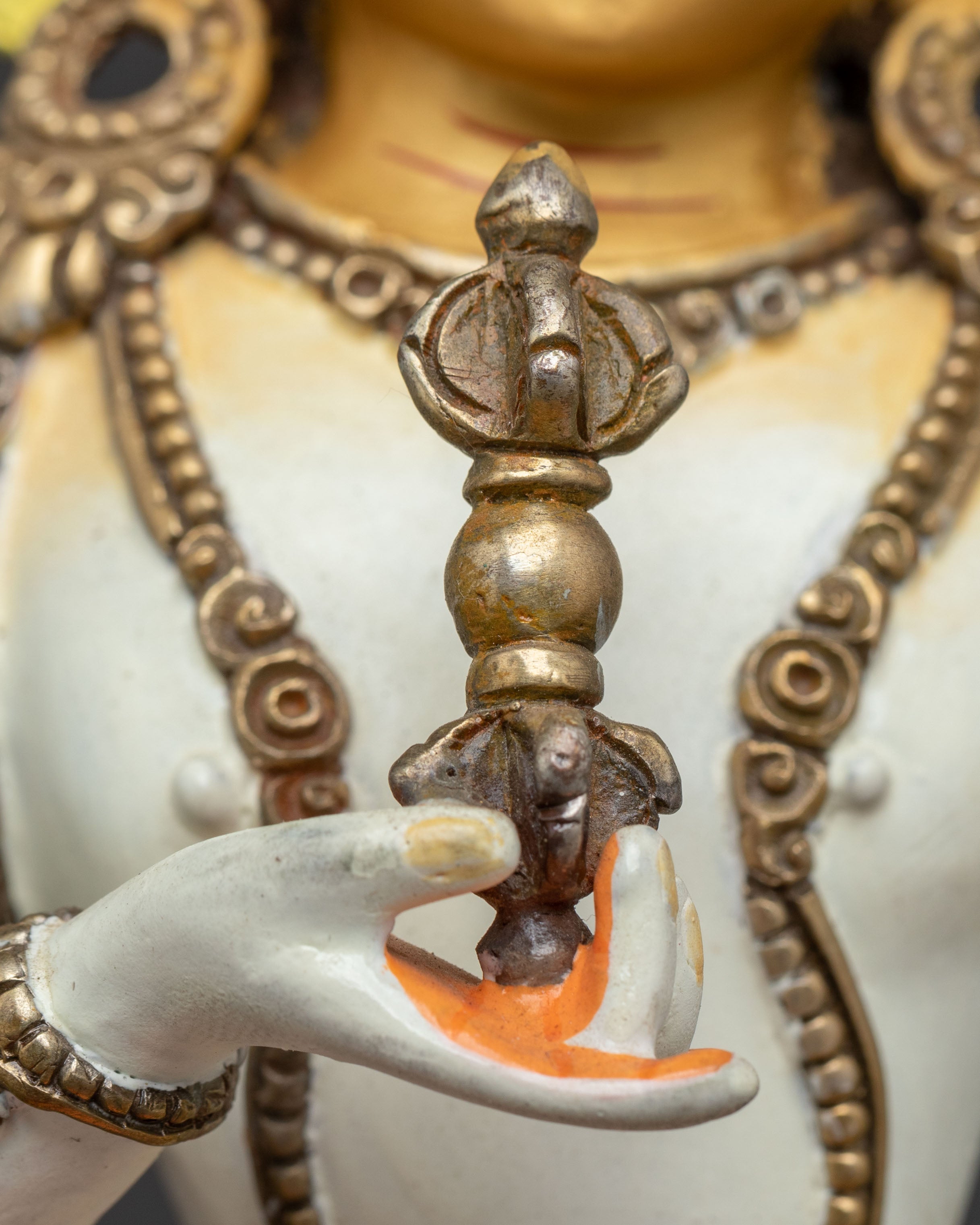 Golden Vajrasattva Purification Statue: Radiant Grace