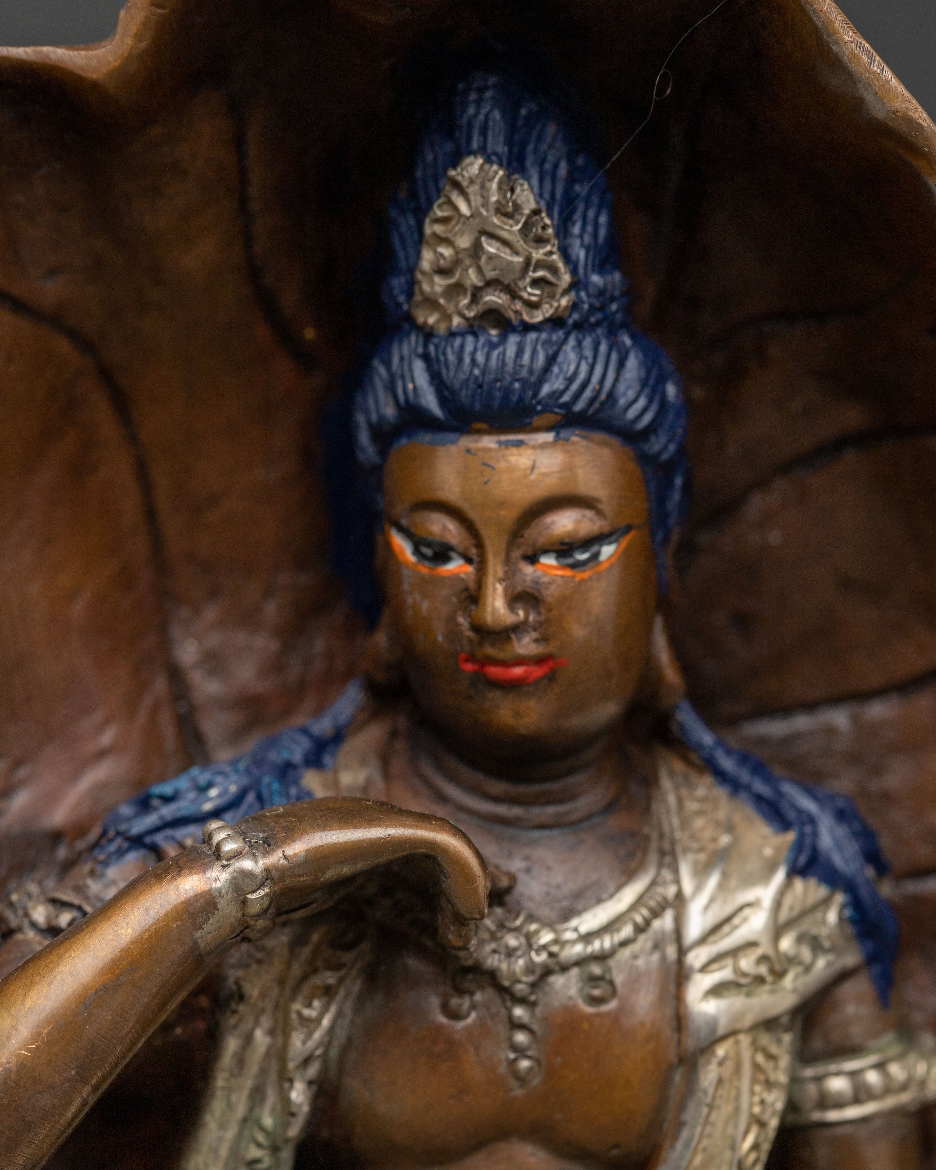 Handmade Lokeshwor Statue | Guanyin: Bodhisattva of Compassion