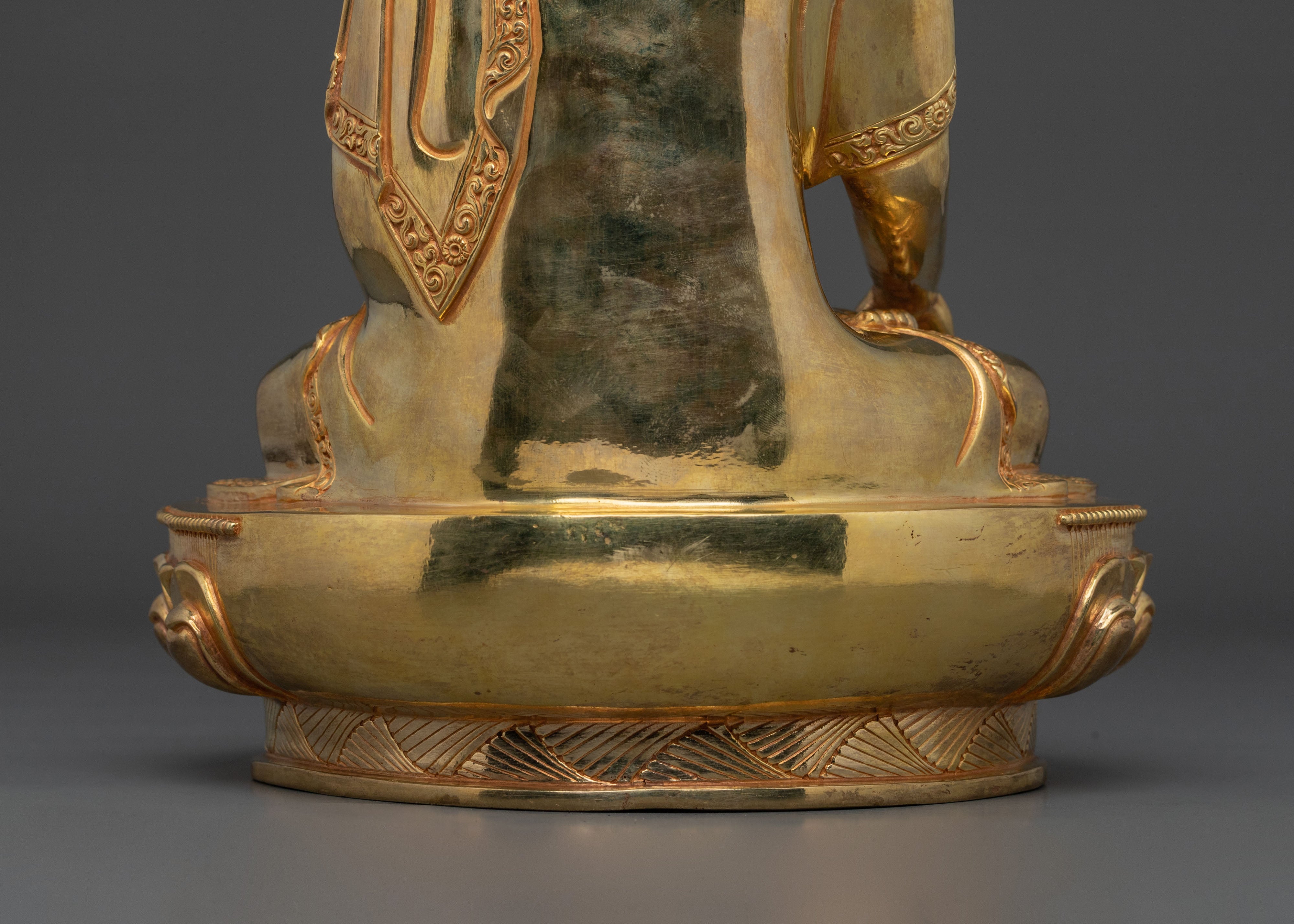 Hand Carved Gautama Buddha Statue | Tibetan Buddhist Altar Decor