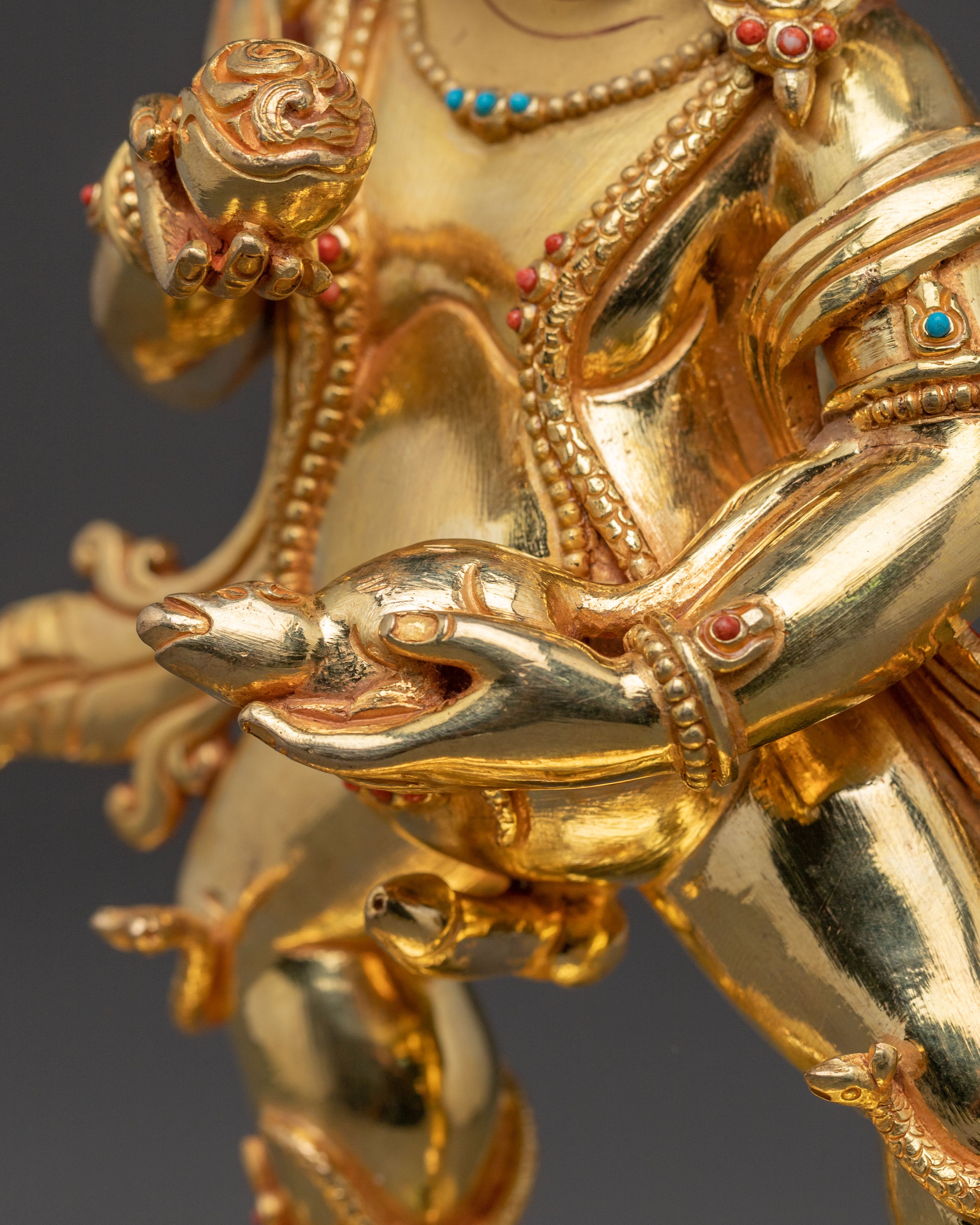 Black Dzambhala Buddhist Statue